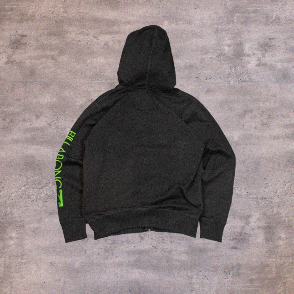 Billabong Y2K 2000's 00's Billabong Black Surfwear Zip Black Hoodie Size US M / EU 48-50 / 2 - 2 Thumbnail
