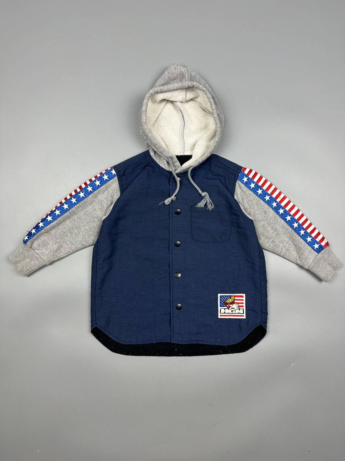 Hysteric Glamour × Japanese Brand Hysteric Mini Kids American Flag Button Hoodies Size XXS / US 00 / IT 34 - 2 Thumbnail