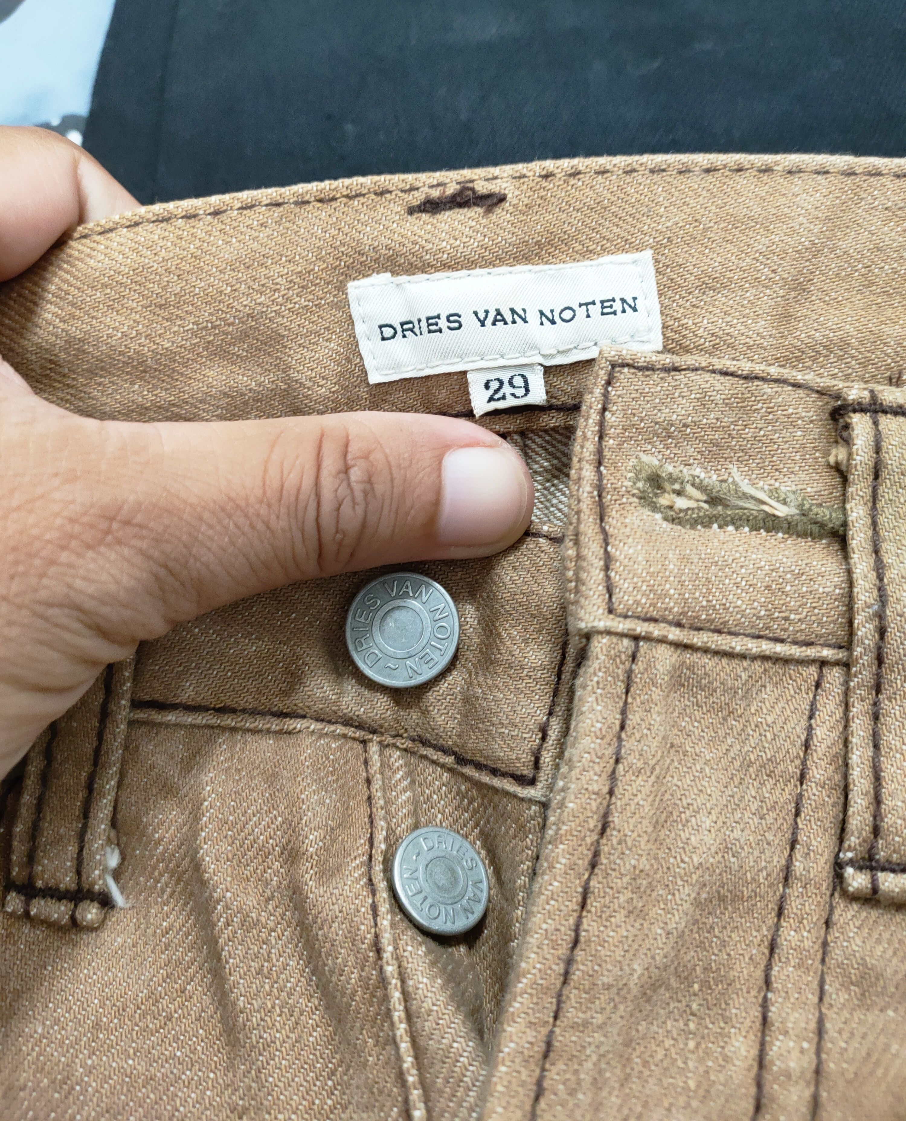 Dries Van Noten 💥90's Dries Van Noten Selvedge Denim💥 Size US 29 - 7 Thumbnail