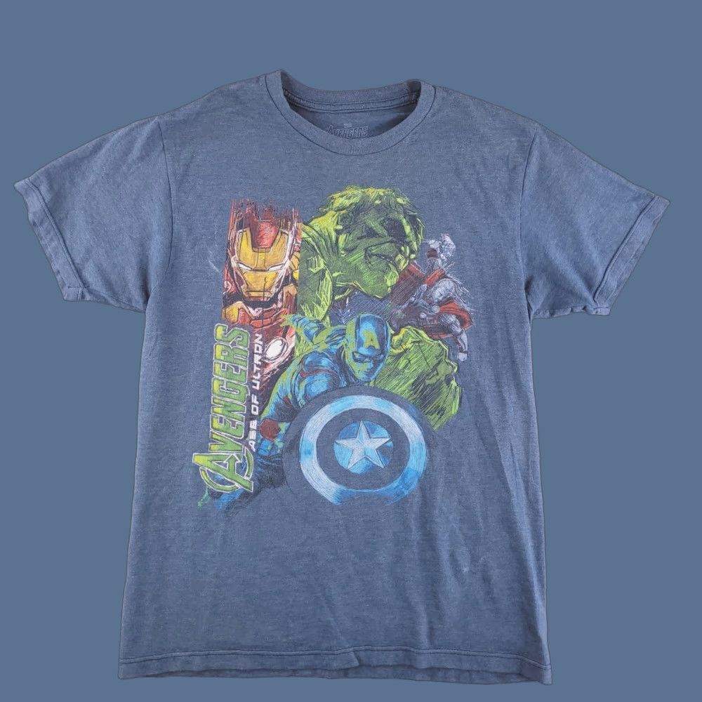 Vintage Marvel Shirt Mens Medium Gray Avengers Ultron Short Sleeve Graphic Tee Size US M / EU 48-50 / 2 - 1 Thumbnail