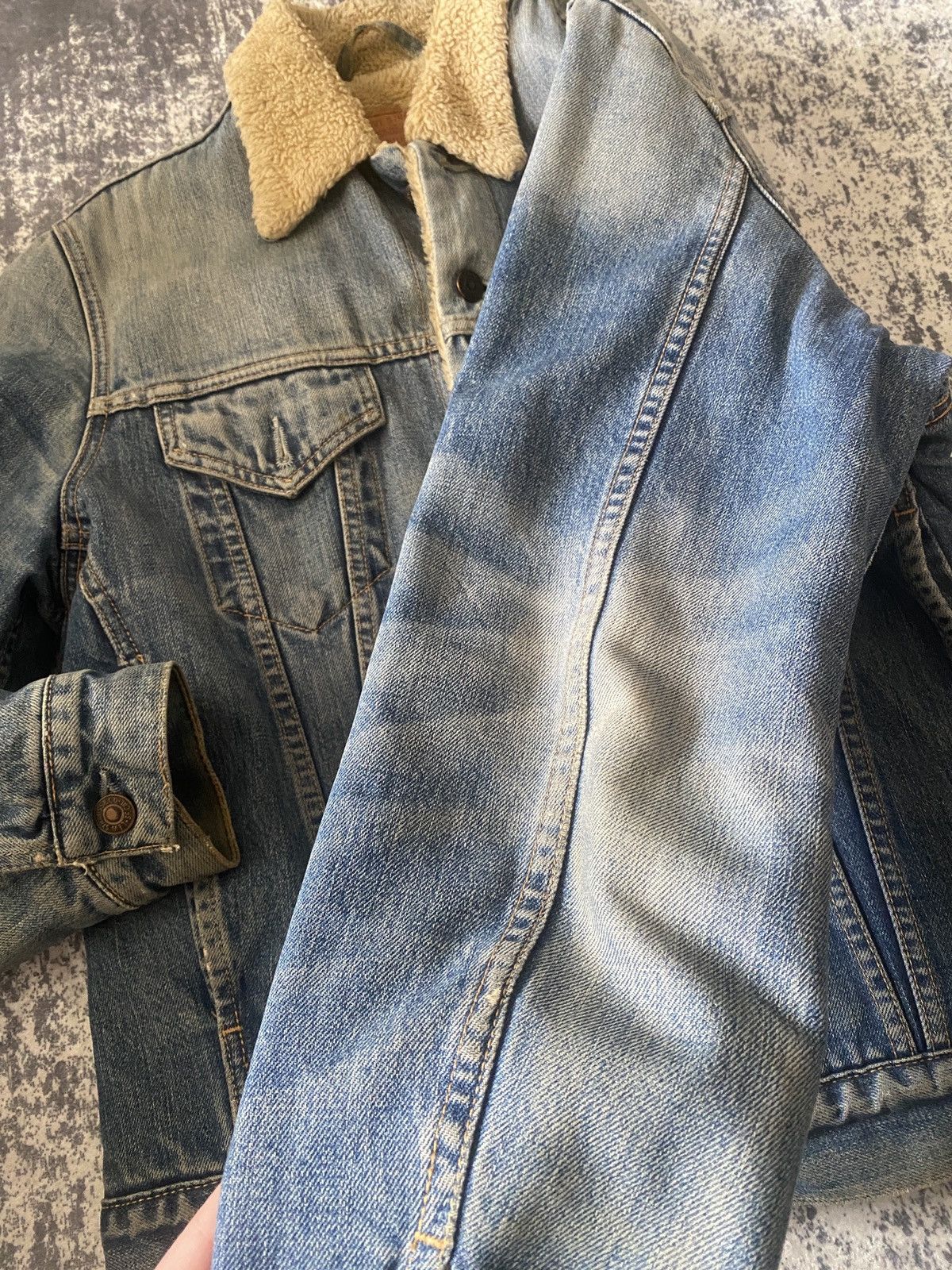 Levi's Vintage Levi's Sherpa Fleece workwear Denim Jacket 00s Size US M / EU 48-50 / 2 - 15 Thumbnail