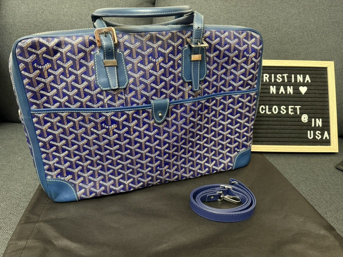 Goyard Goyard Blue Ambassade briefcase Size ONE SIZE - 1 Thumbnail