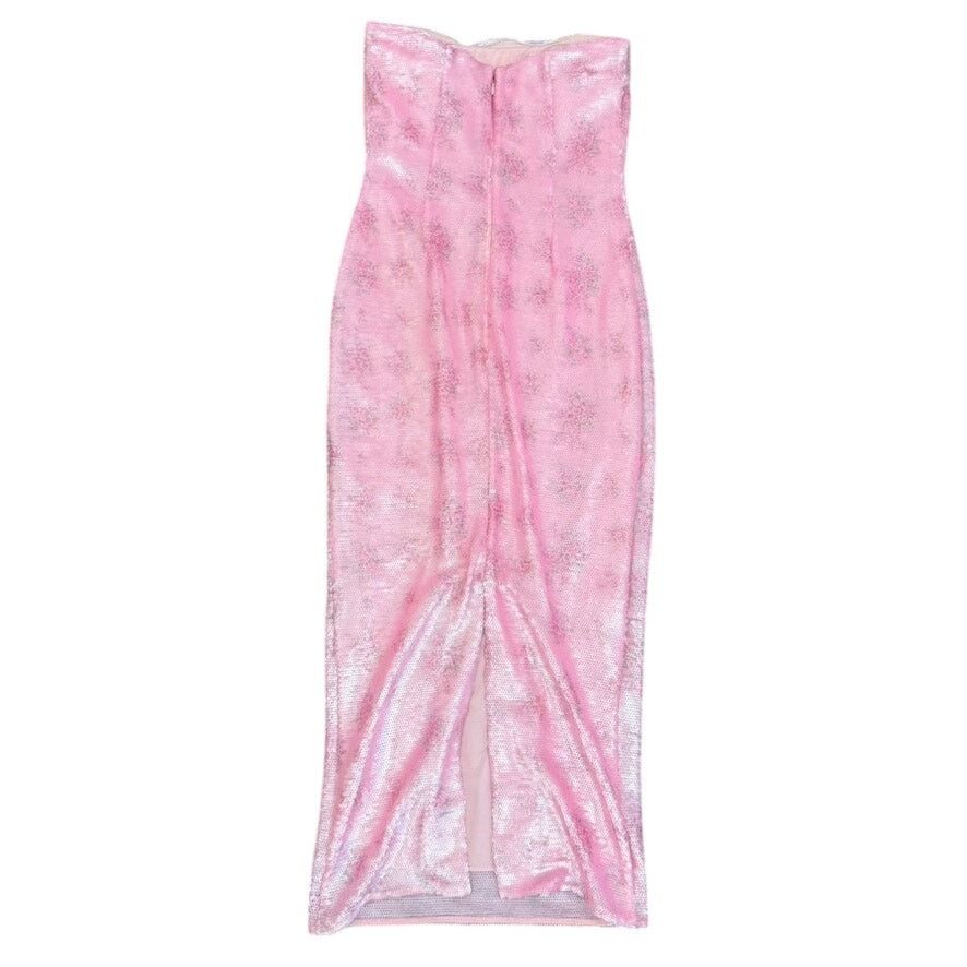 LoveShackFancy LoveShackFancy Stasia Sequin Dress in Pink, Size US 4 Size S / US 4 / IT 40 - 7 Thumbnail