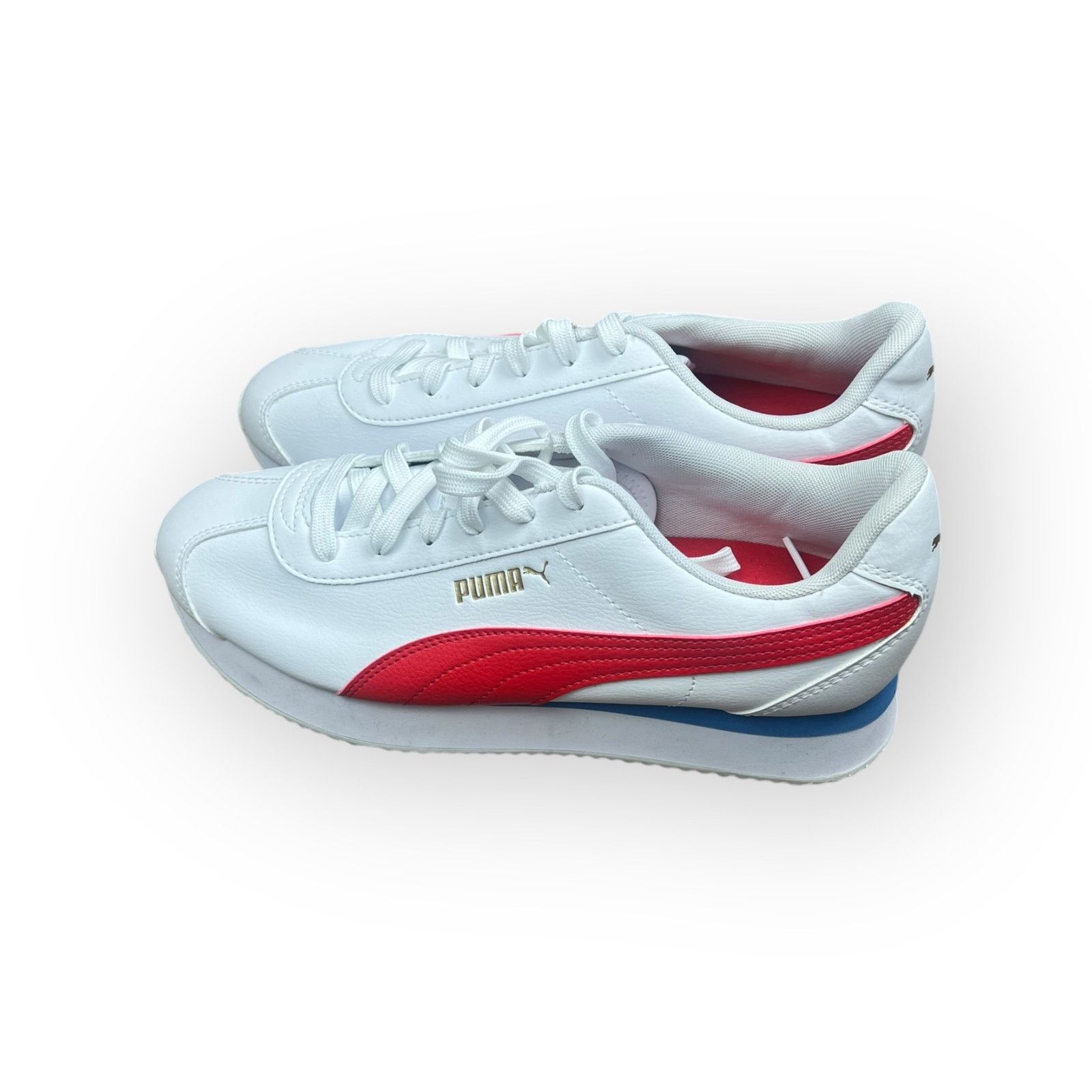 Puma Puma Turino Platform Sneakers Red White and Blue NWOT Size US 8.5 / IT 38.5 - 6 Thumbnail