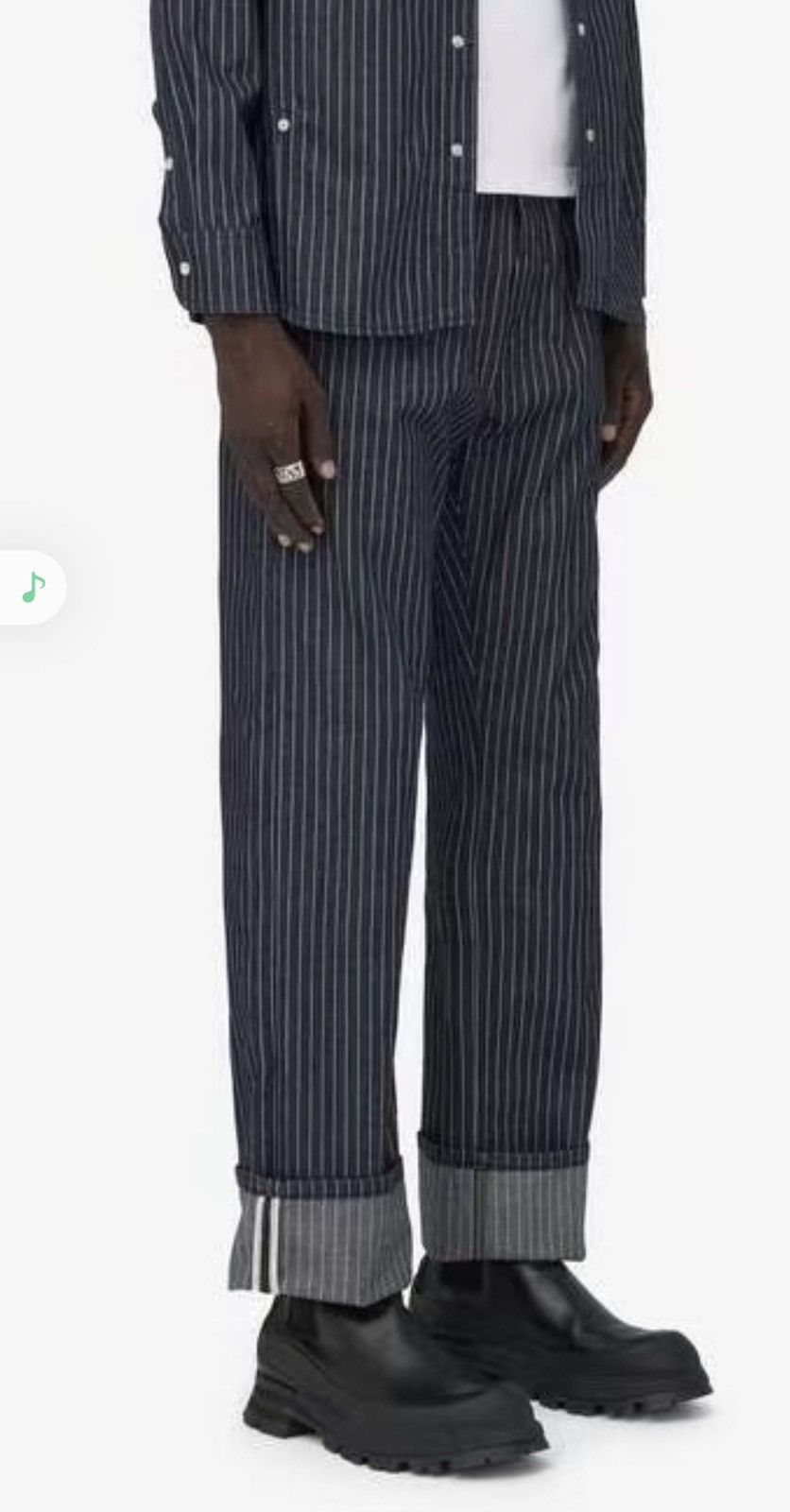 Alexander McQueen striped denim jeans size46 Size US 30 / EU 46 - 1 Thumbnail