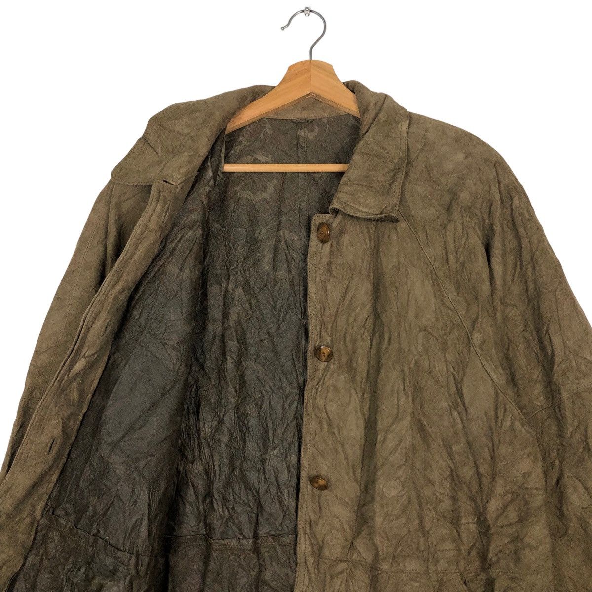 Lancel 🔥Rich Brown - Long Fly Jacket Genuine Leather Lance Paris Size US M / EU 48-50 / 2 - 10 Thumbnail