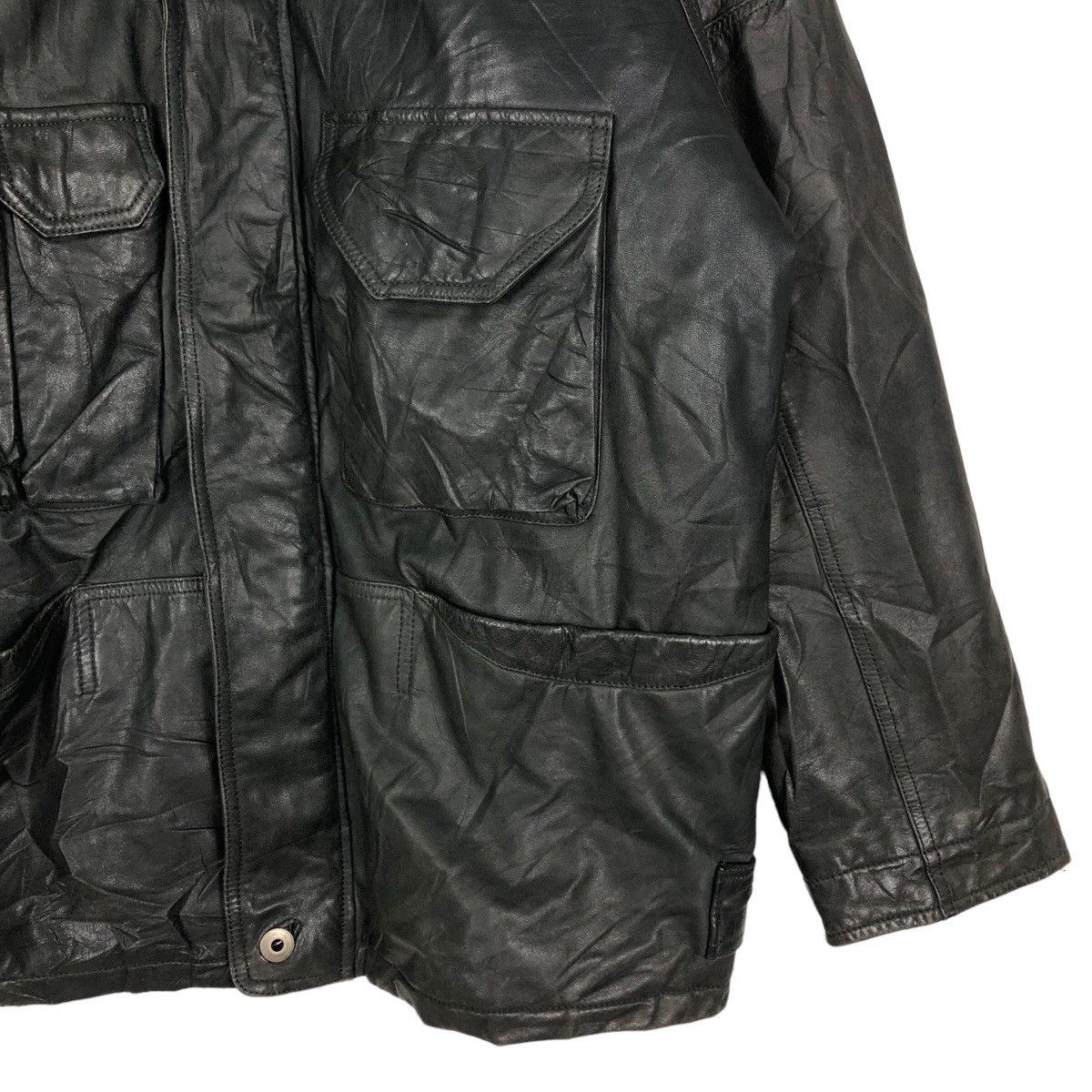 Japanese Brand 🔥Vintage Biker Genuine Leather Jacket Japan Made Size US L / EU 52-54 / 3 - 5 Thumbnail