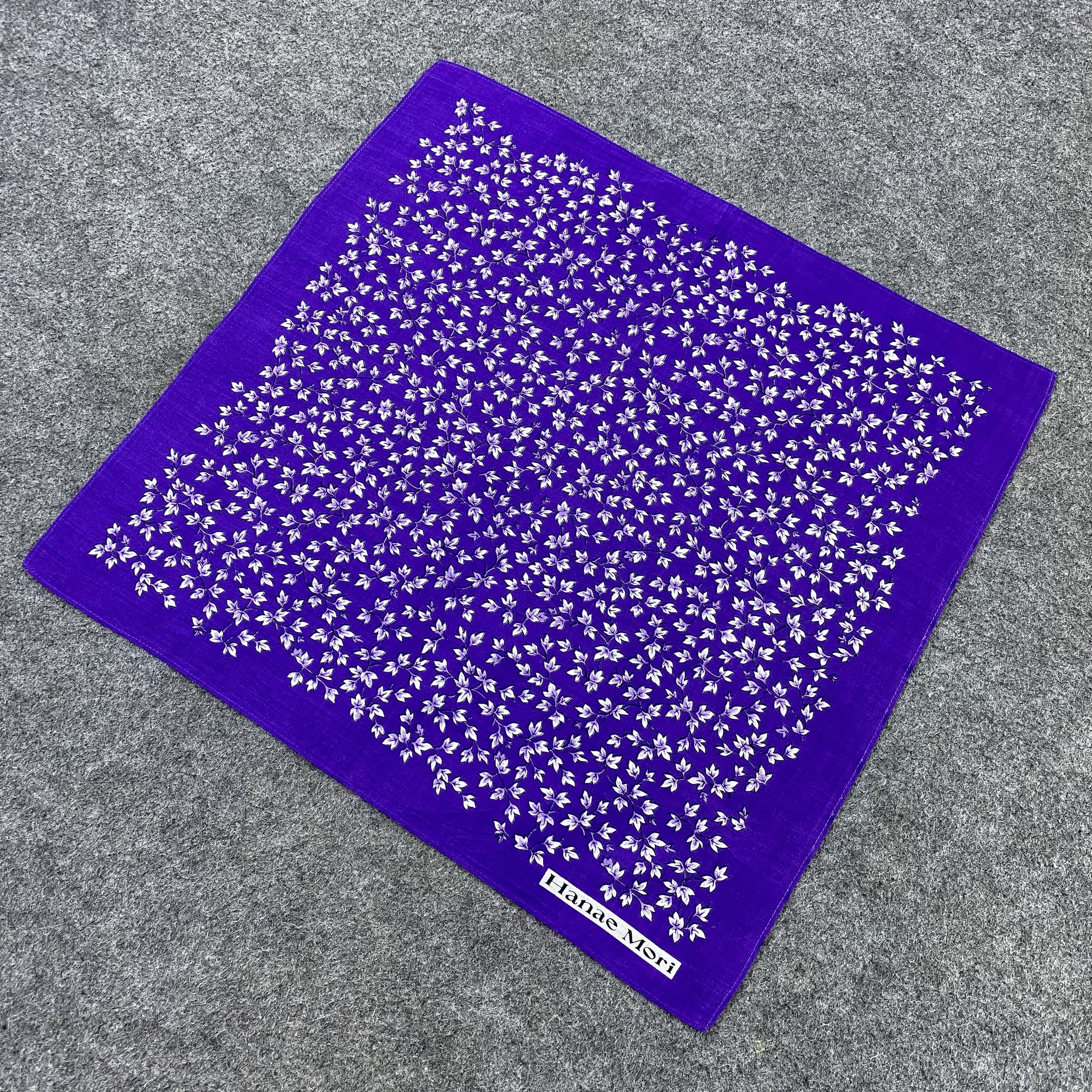 Hanae Mori Hanae Mori Handkerchief Neckerchief Bandana-B1618 Size ONE SIZE - 4 Thumbnail