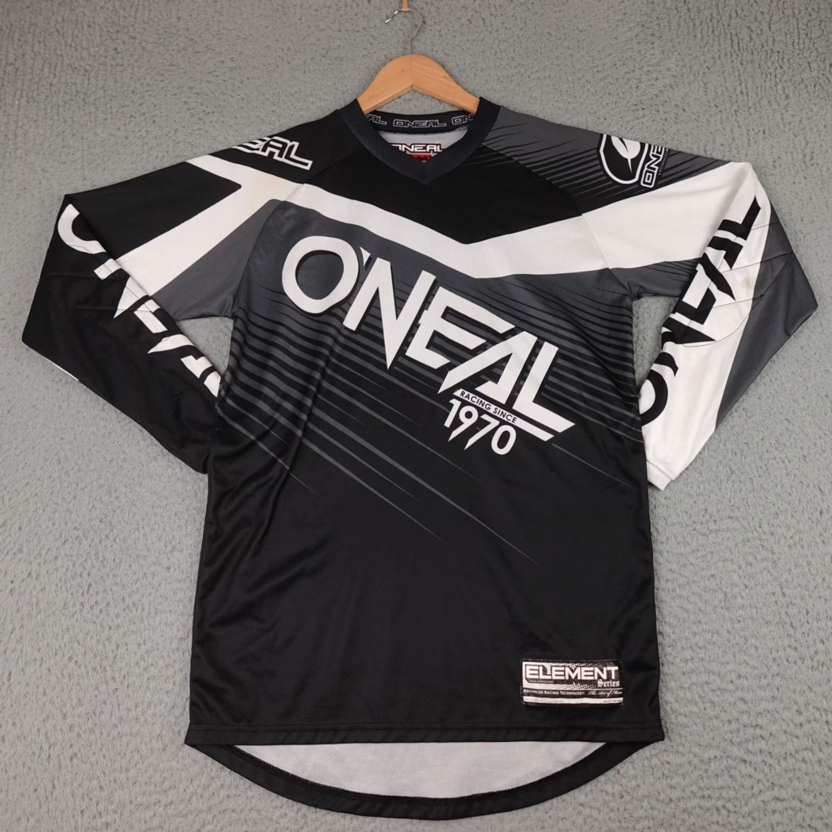 Element O'Neal Racing Jersey Mens Small Black Long Sleeve Element Grunge Y2K Motorcross Size US S / EU 44-46 / 1 - 3 Thumbnail