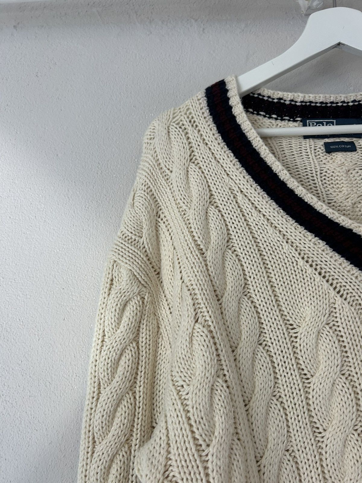 Polo Ralph Lauren Ralph Lauren Cable Knit Cricket Sweater Size US L / EU 52-54 / 3 - 4 Thumbnail