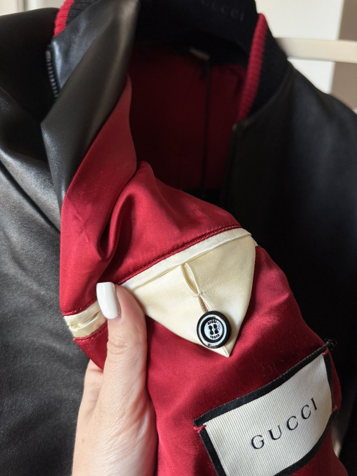 Gucci Orgasmique leather jacket