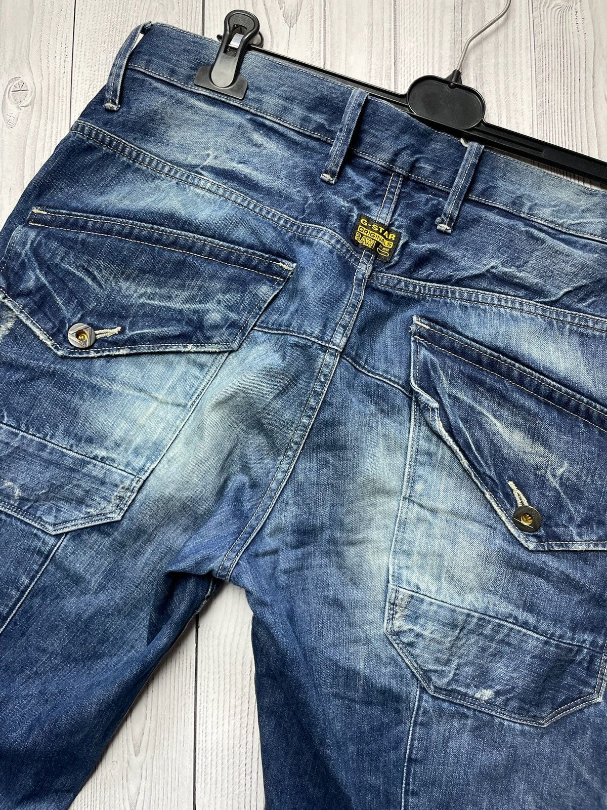 G-Star × Vintage Vintage Raw G-Star jeans pants size W34 logo pockets Size US 34 / EU 50 - 8 Thumbnail