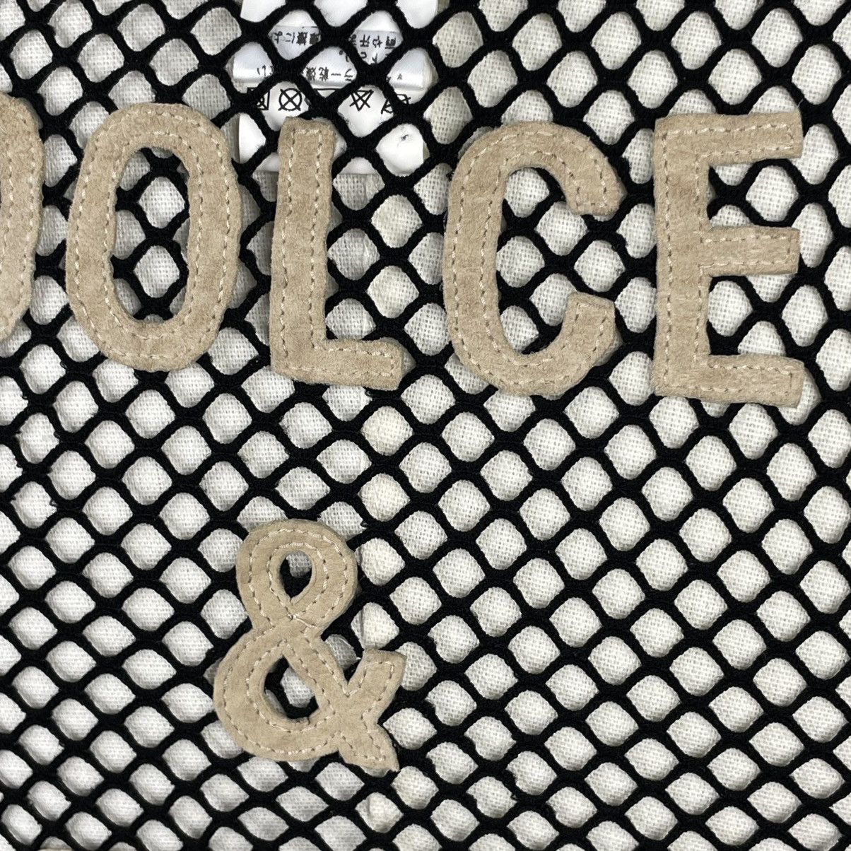 Dolce & Gabbana Dolce Gabbana Mesh Tank Top Leather Logo & Back Spellout Size S / US 4 / IT 40 - 7 Thumbnail