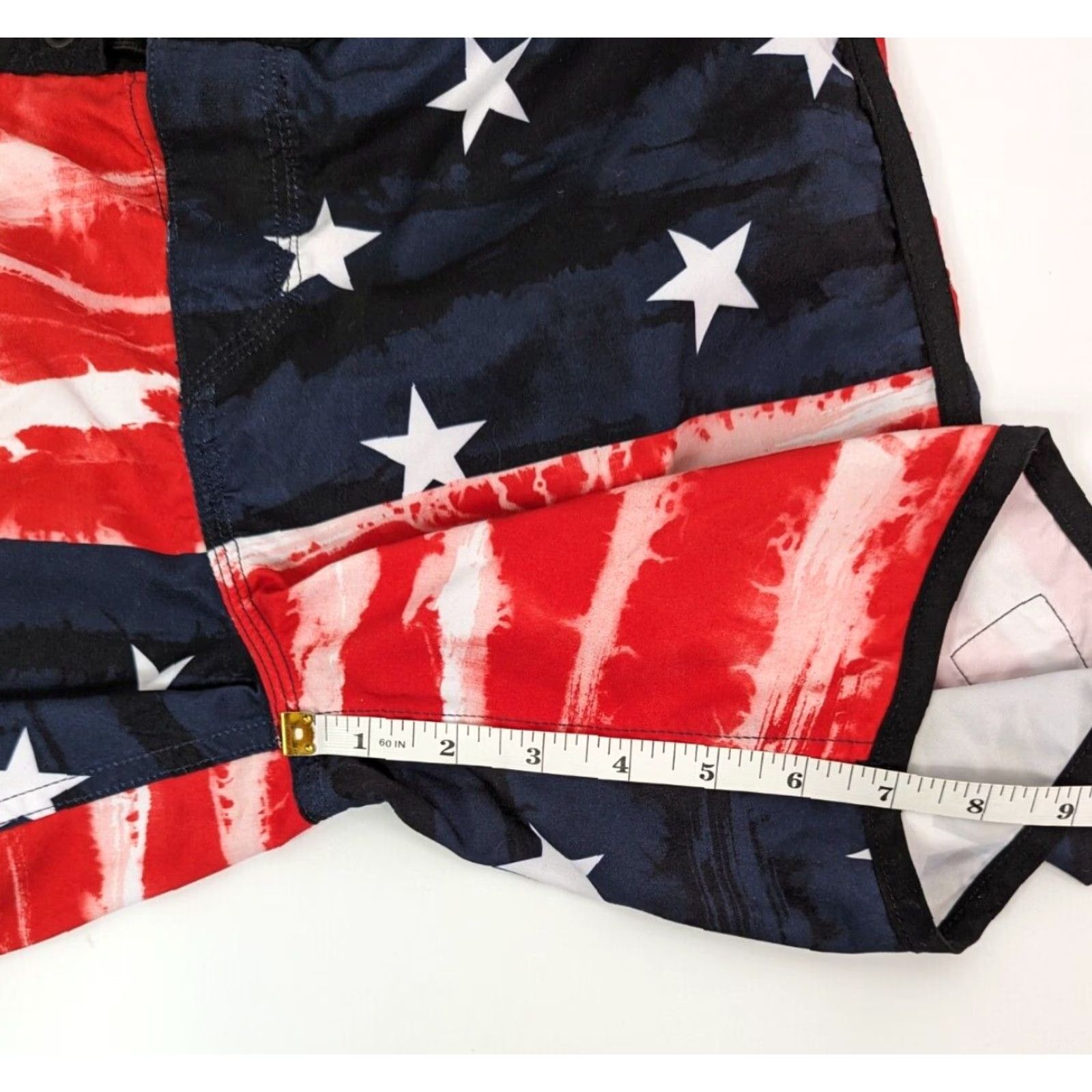 Quiksilver Quiksilver Board Shorts Mens 28 Swim Trunks USA Flag Multicolor Red Blue Size US 28 / EU 44 - 3 Thumbnail