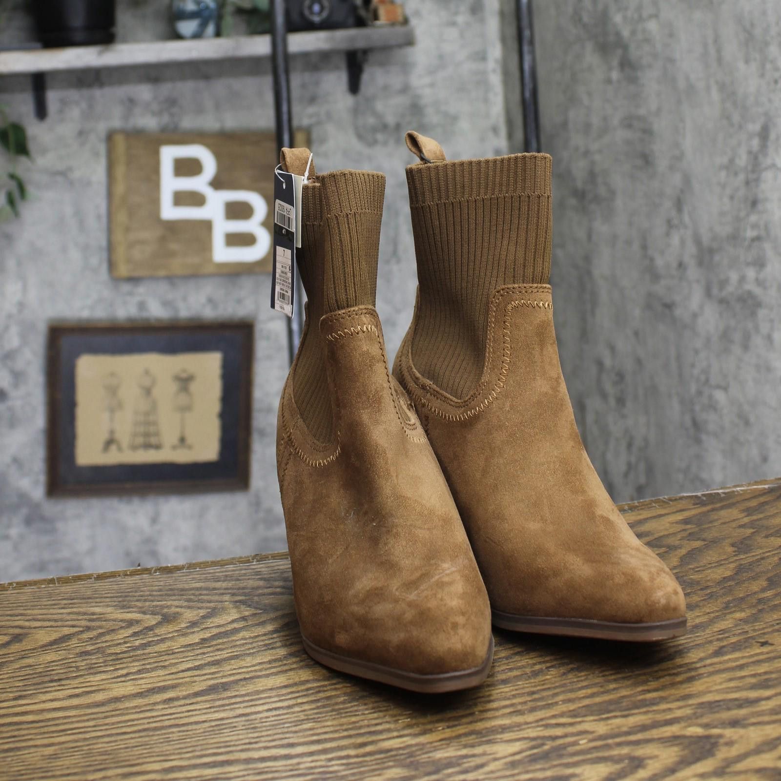 Other Universal Thread Womens Ankle Boots 88225814 Cognac Brown 7m Size US 7 / IT 37 - 3 Thumbnail
