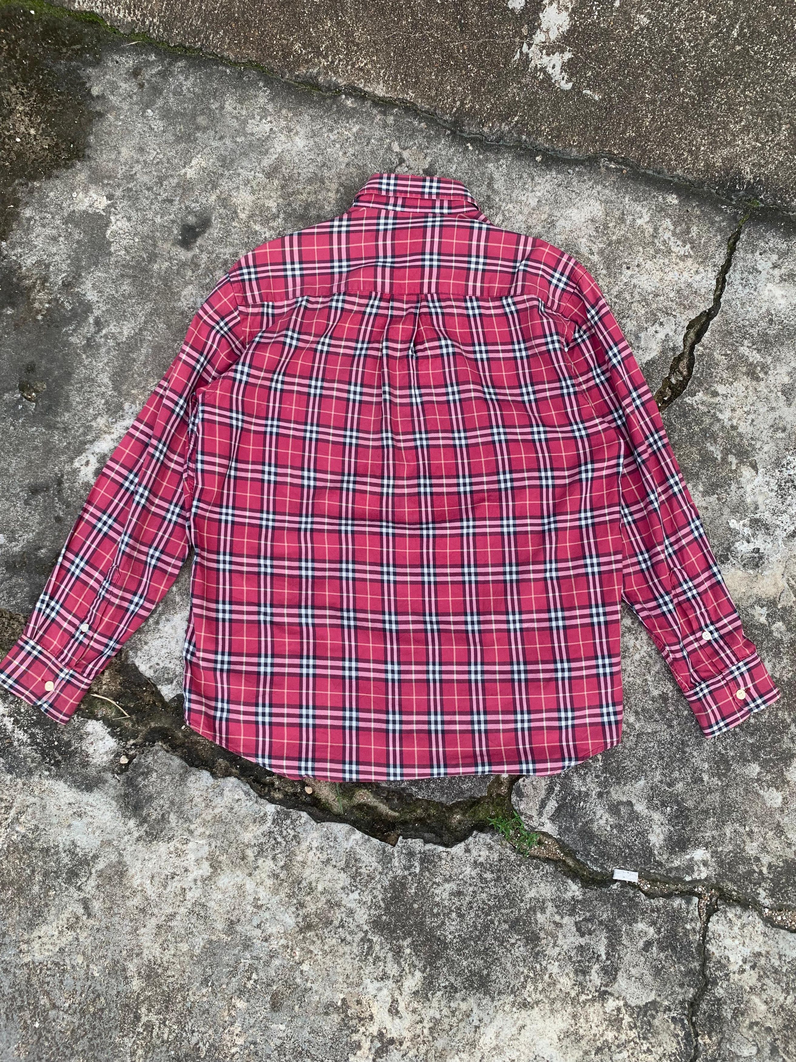 Burberry VTG burberrys Red Nova check Shirt Size US S / EU 44-46 / 1 - 2 Thumbnail