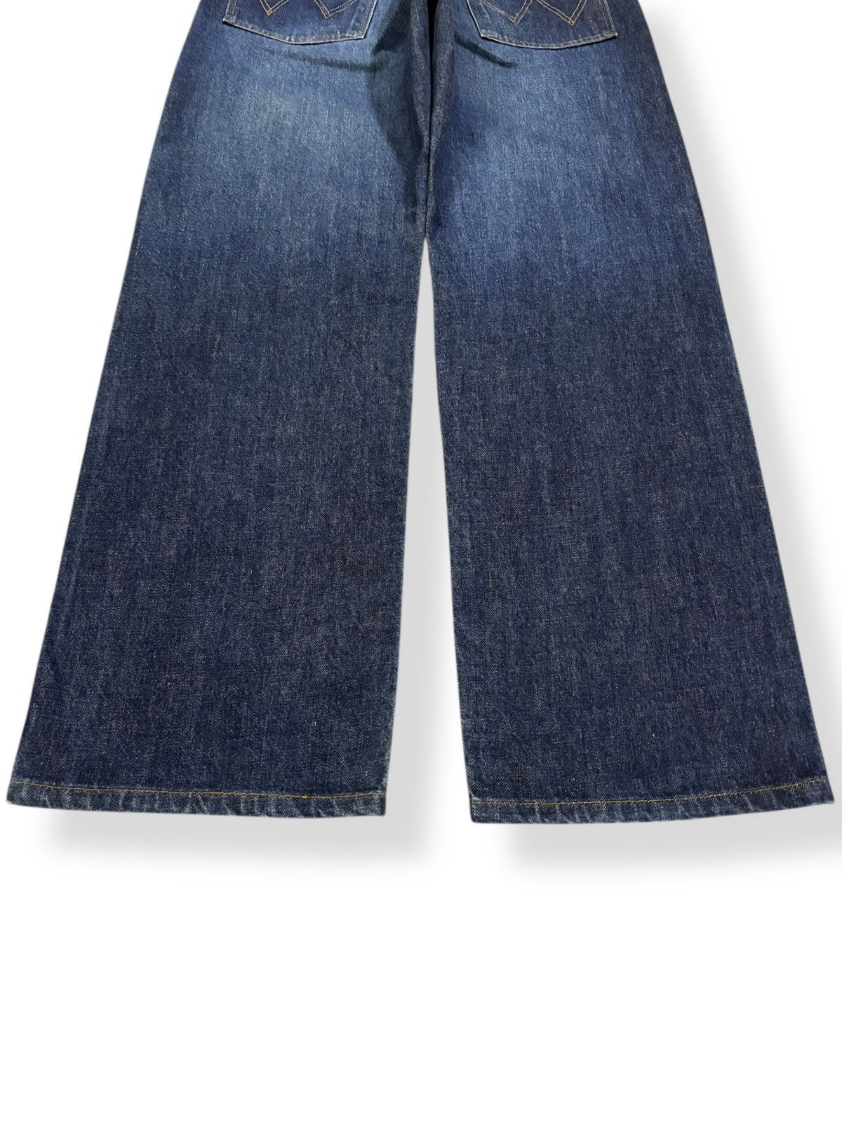 Wrangler Vintage Wrangler Selvedge Blue Wash Baggy Distressed Jeans Size US 29 - 14 Thumbnail