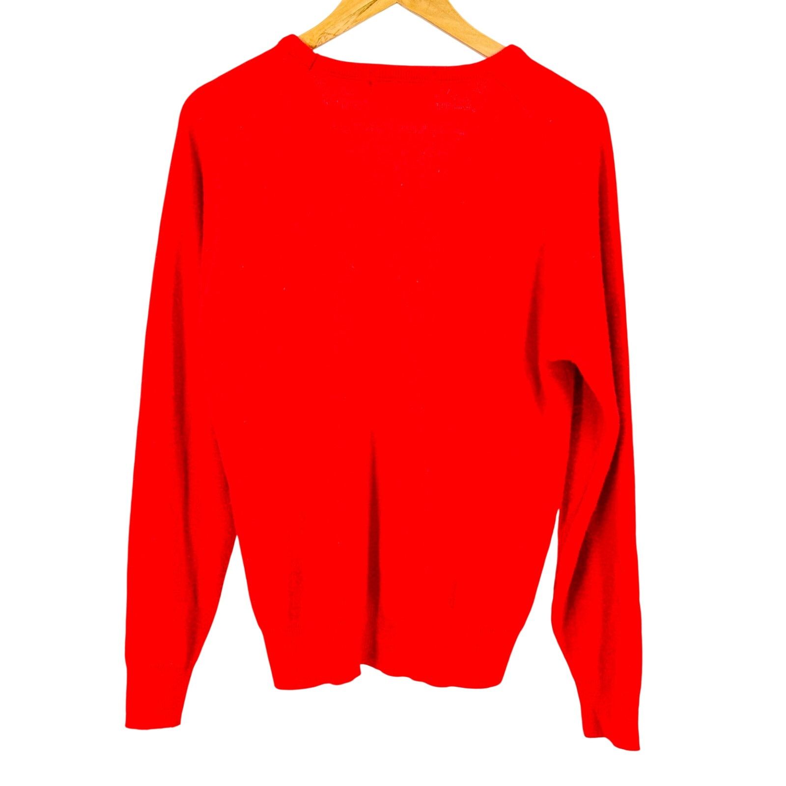 Vintage Vintage 70s Red Collegiate Tiger V-Neck Sweater Size US M / EU 48-50 / 2 - 3 Thumbnail
