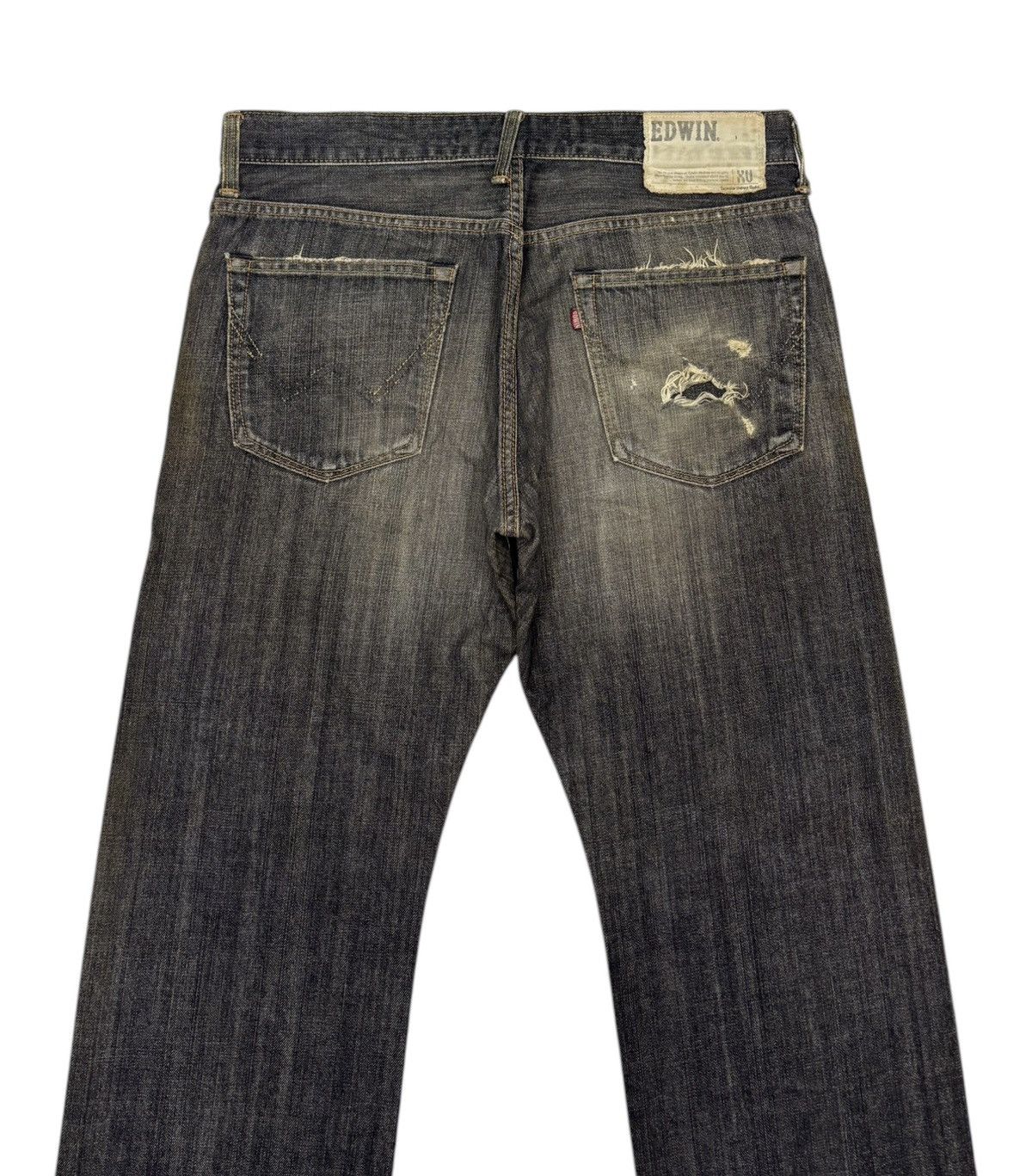 Edwin BAGGY EDWIN XU EXCLUSIVE VINTAGE MODEL RUSTY MUD WASH JEANS Size US 34 / EU 50 - 4 Thumbnail