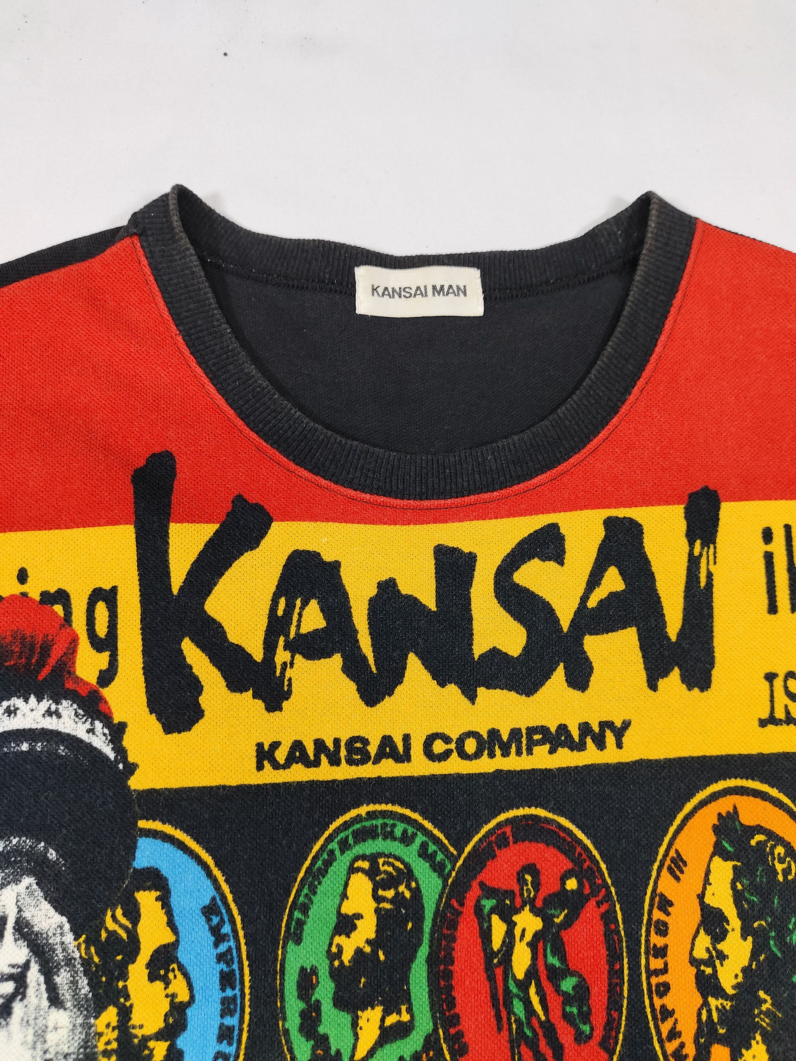 Kansai Yamamoto ARCHIVE💥Kansai Man "PEACE" Statue of Liberty Pop Art Tshirt Size US M / EU 48-50 / 2 - 5 Thumbnail