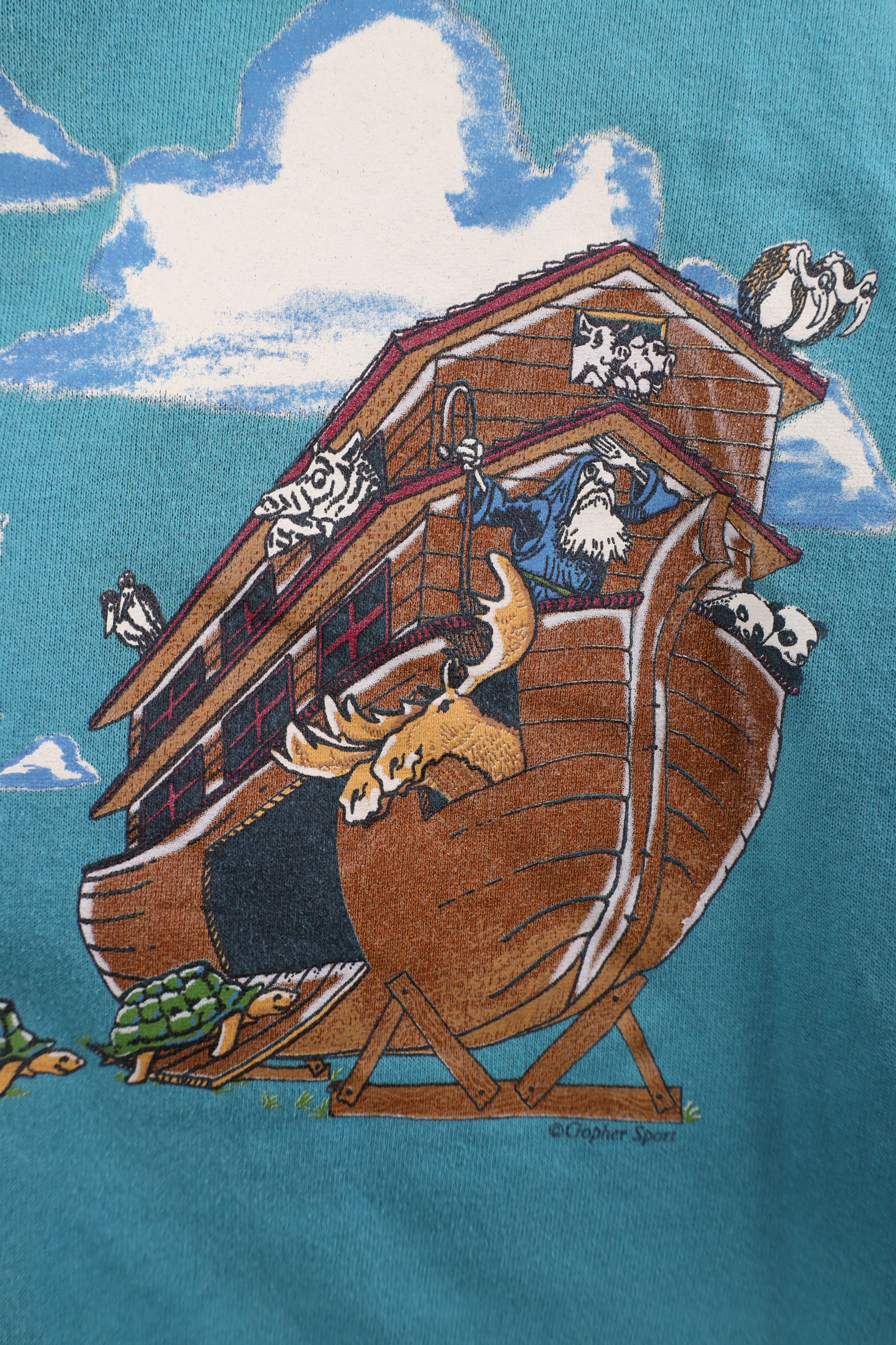 Vintage Vintage 90s Christian Noahs Ark Animals Layered Sweatshirt Size XL / US 12-14 / IT 48-50 - 7 Thumbnail