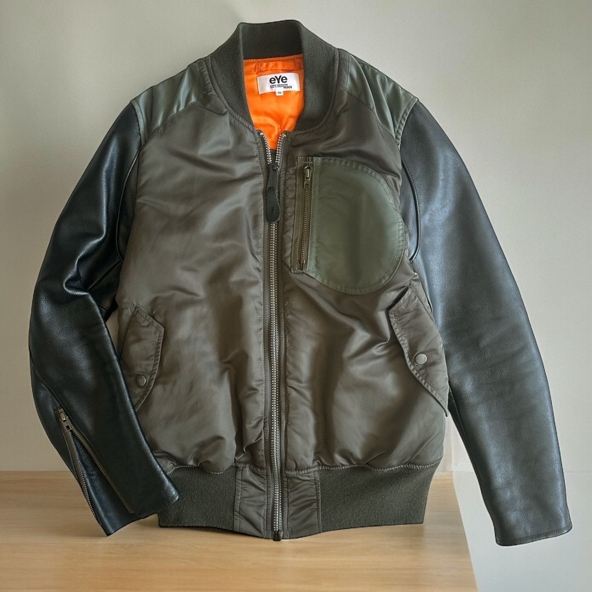 ヘッドポータープラス MA1 sizeS BLACK HEAD PORTER PLUS x ALPHA 袖