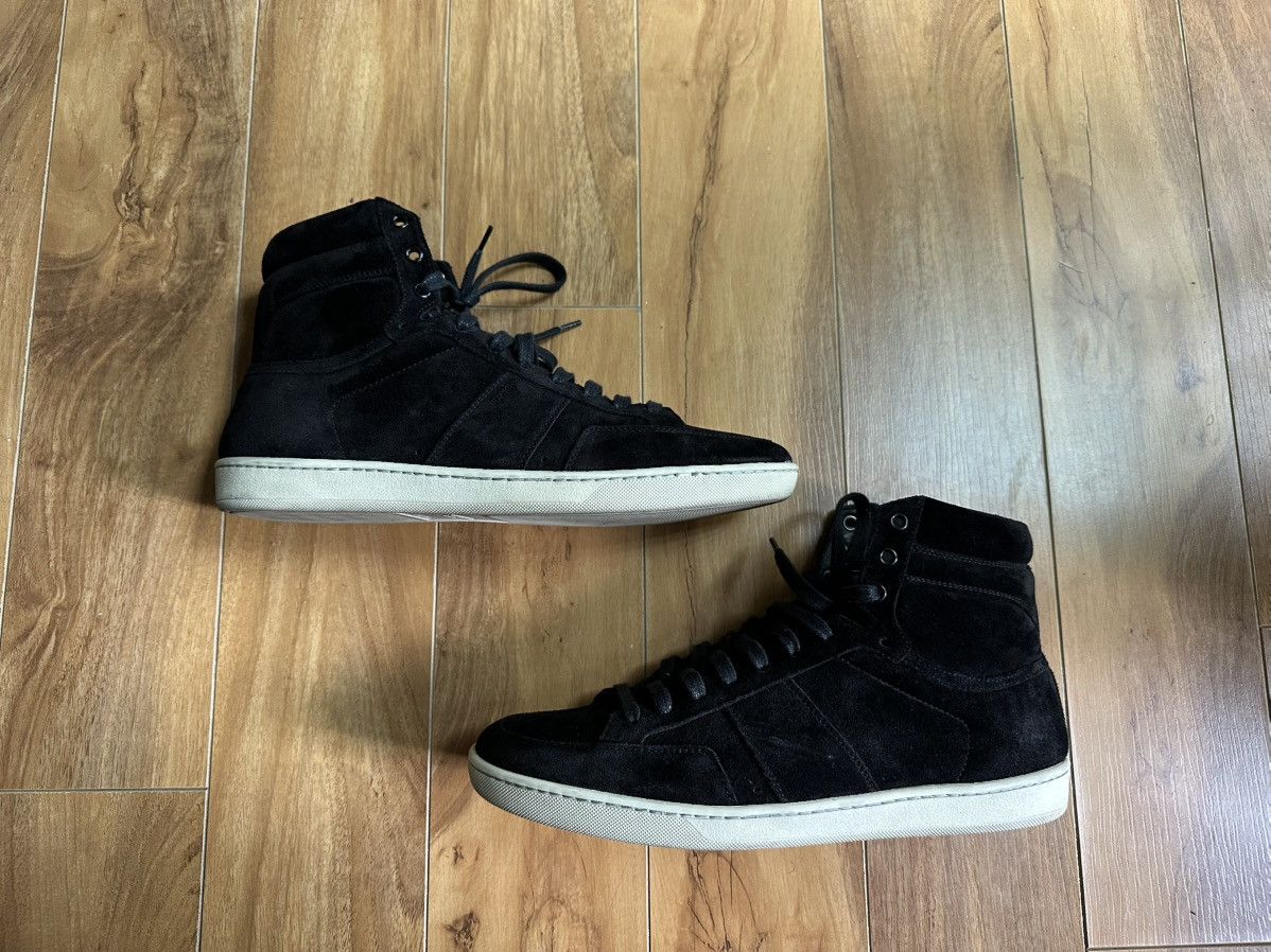 Saint Laurent Paris Saint Laurent Court Classic SL/10H - Black Suede Size US 12 / EU 45 - 1 Thumbnail