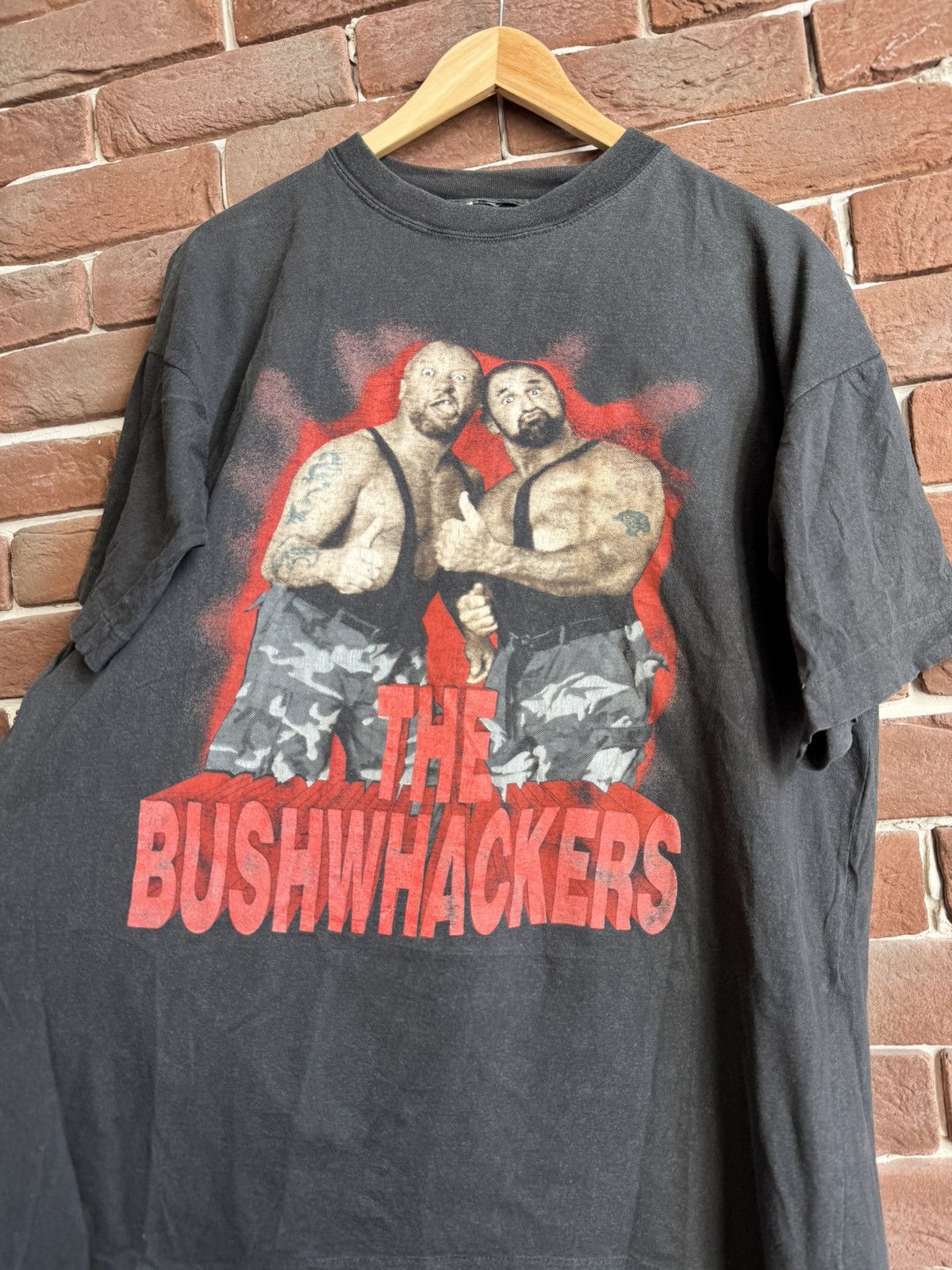 Vintage Vintage 90s The Bushwhackers WWF WRESTLING TSHIRT RARE L Size US L / EU 52-54 / 3 - 2 Thumbnail