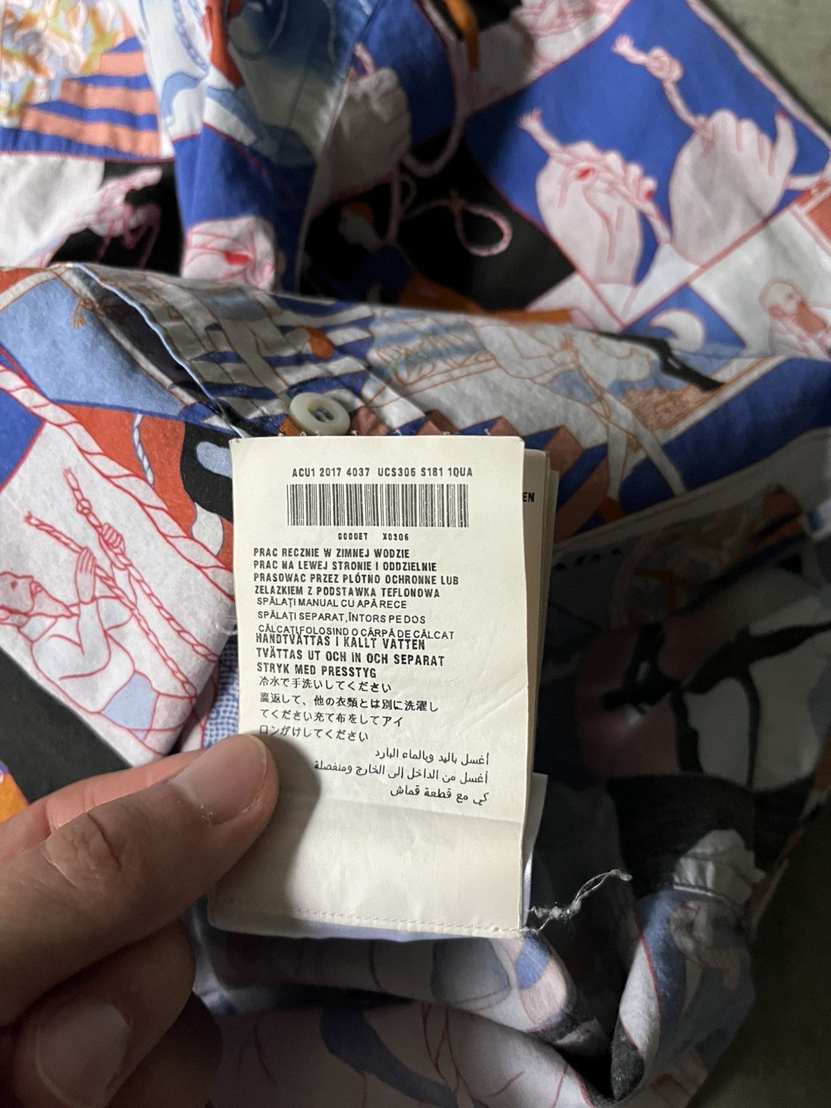 Prada Prada S/S 18 comics rope motif shirt multicolor Size US L / EU 52-54 / 3 - 13 Thumbnail
