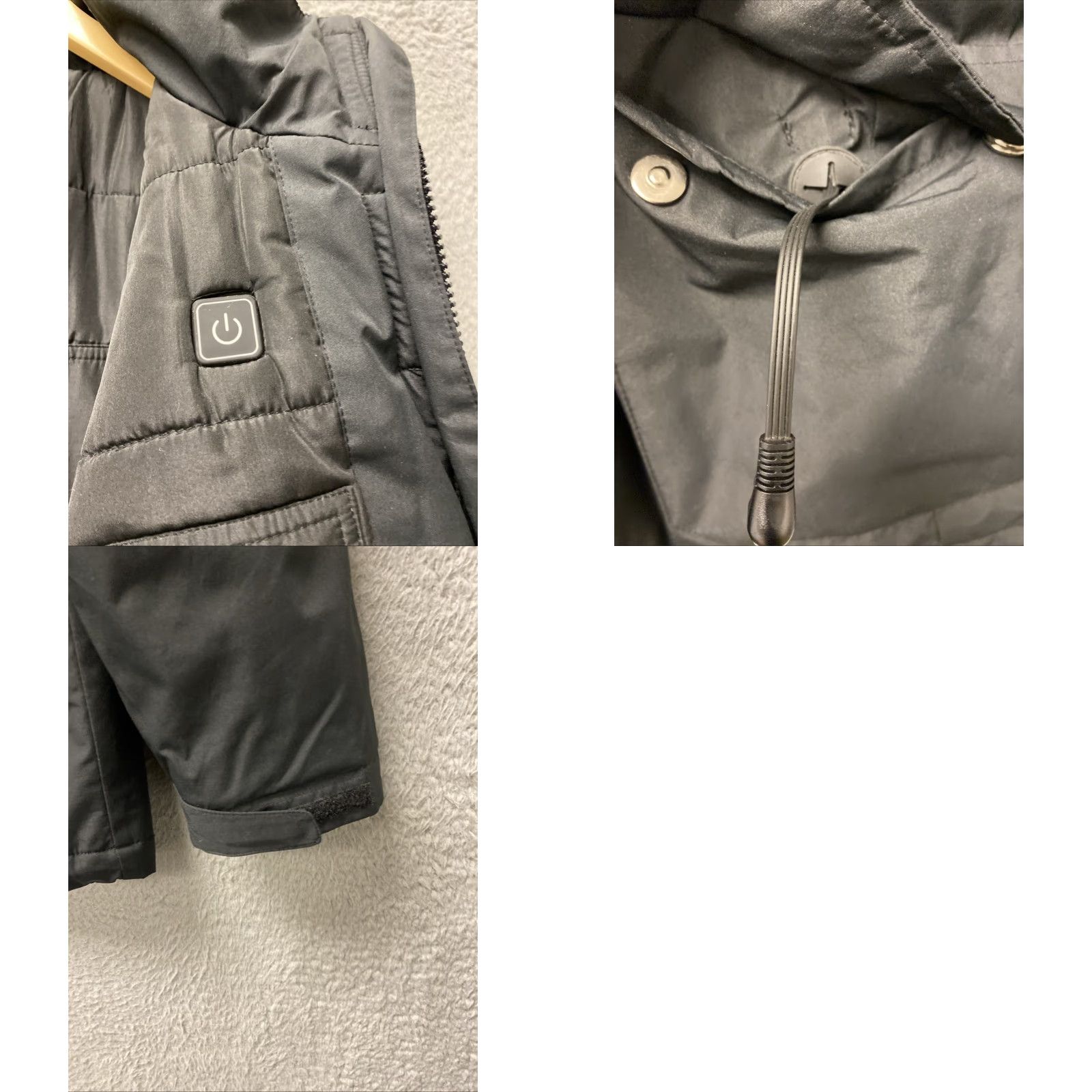 Vintage ADDHEAT Heated Jacket Men L Black Winter NO BATTERY Jacket Mens Lined Polyester Solid NO BATTERY Size US L / EU 52-54 / 3 - 8 Thumbnail