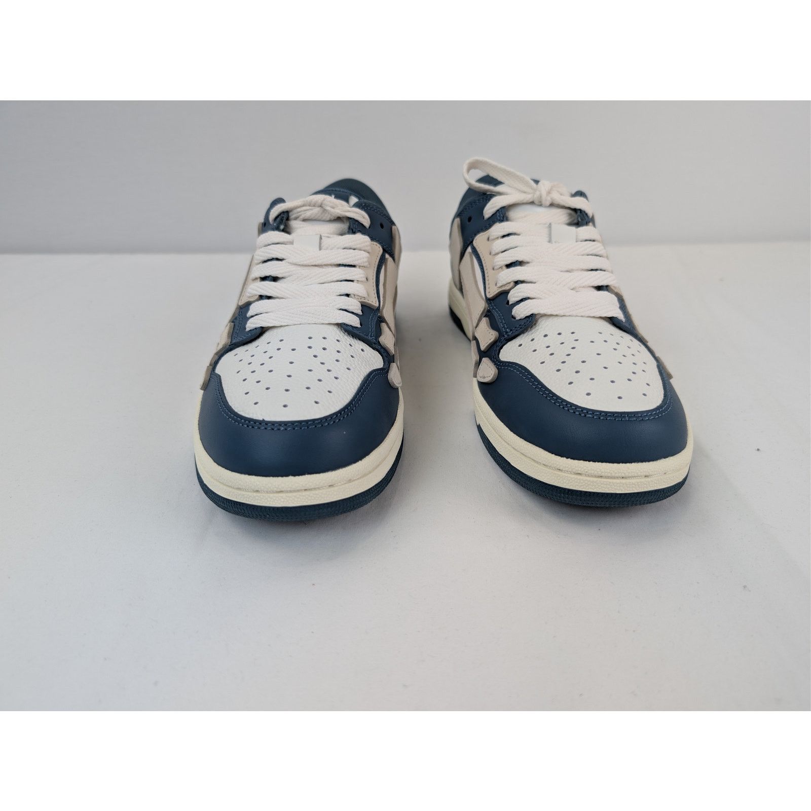 Amiri o1rshd1 Debossed MA Quad Skel Low-Top Sneakers Vintage Blue Size US 11 / EU 44 - 10 Thumbnail