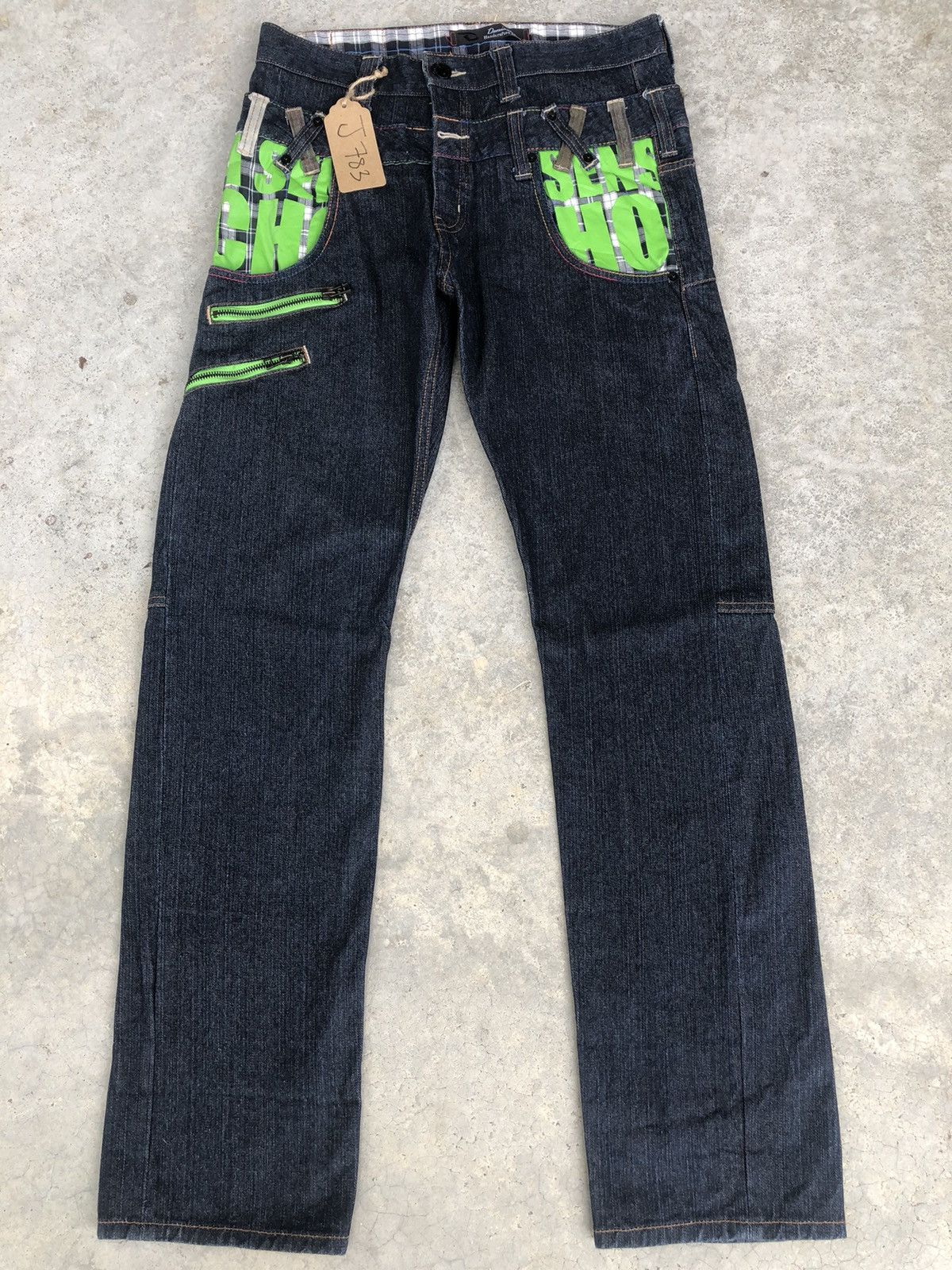 Hysteric Glamour Japanese Dominate Handcrafted Double Waist Distressed Jeans Size US 30 / EU 46 - 1 Thumbnail