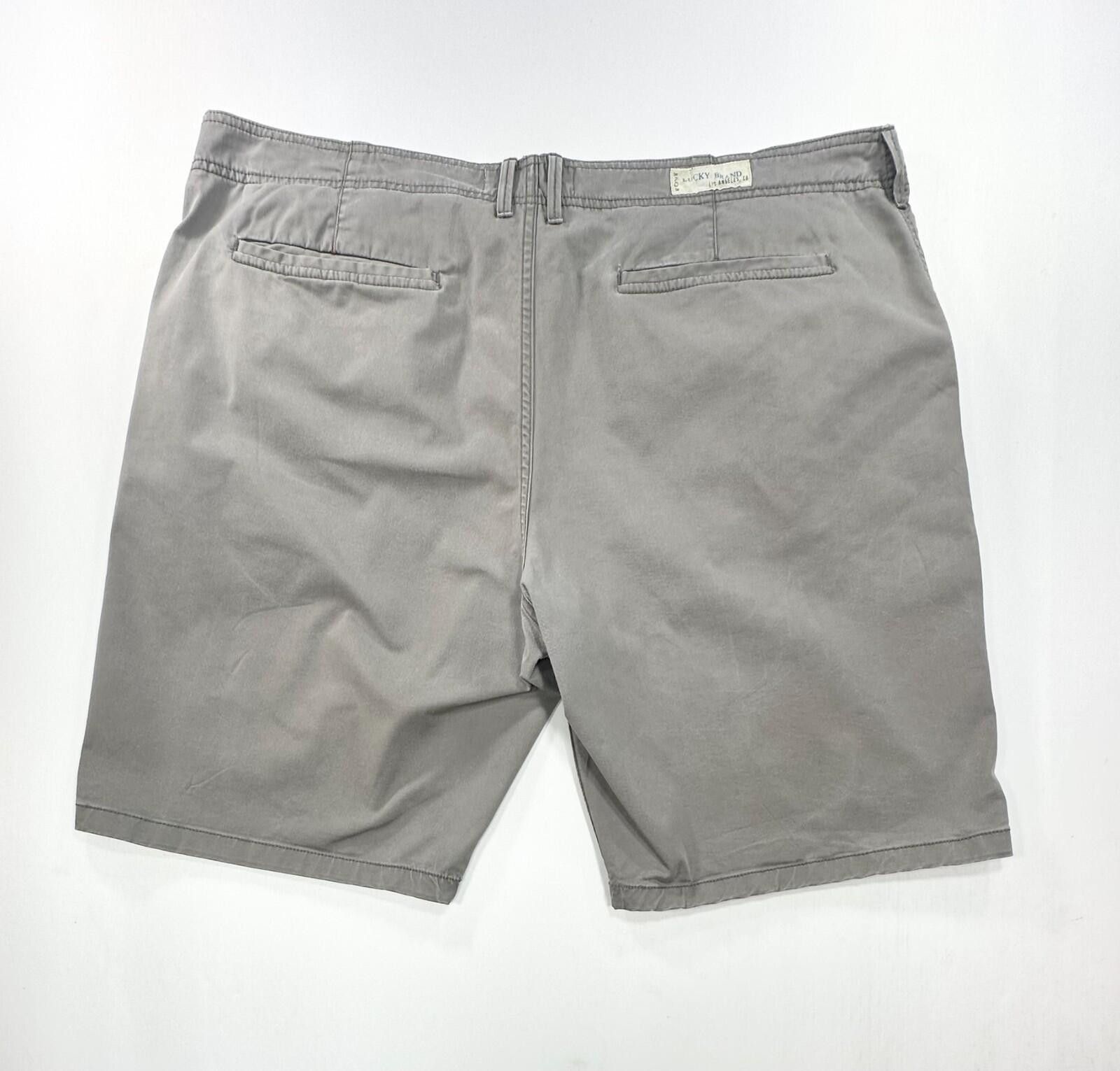 Lucky Brand Lucky Brand Flat Front Chino Shorts Gray Mens 40 Size US 40 / EU 56 - 2 Thumbnail
