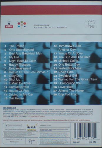 Madness Divine MADNESS - UK DVD - 28 TRACKS DIGITALLY MASTERED Size ONE SIZE - 4 Thumbnail