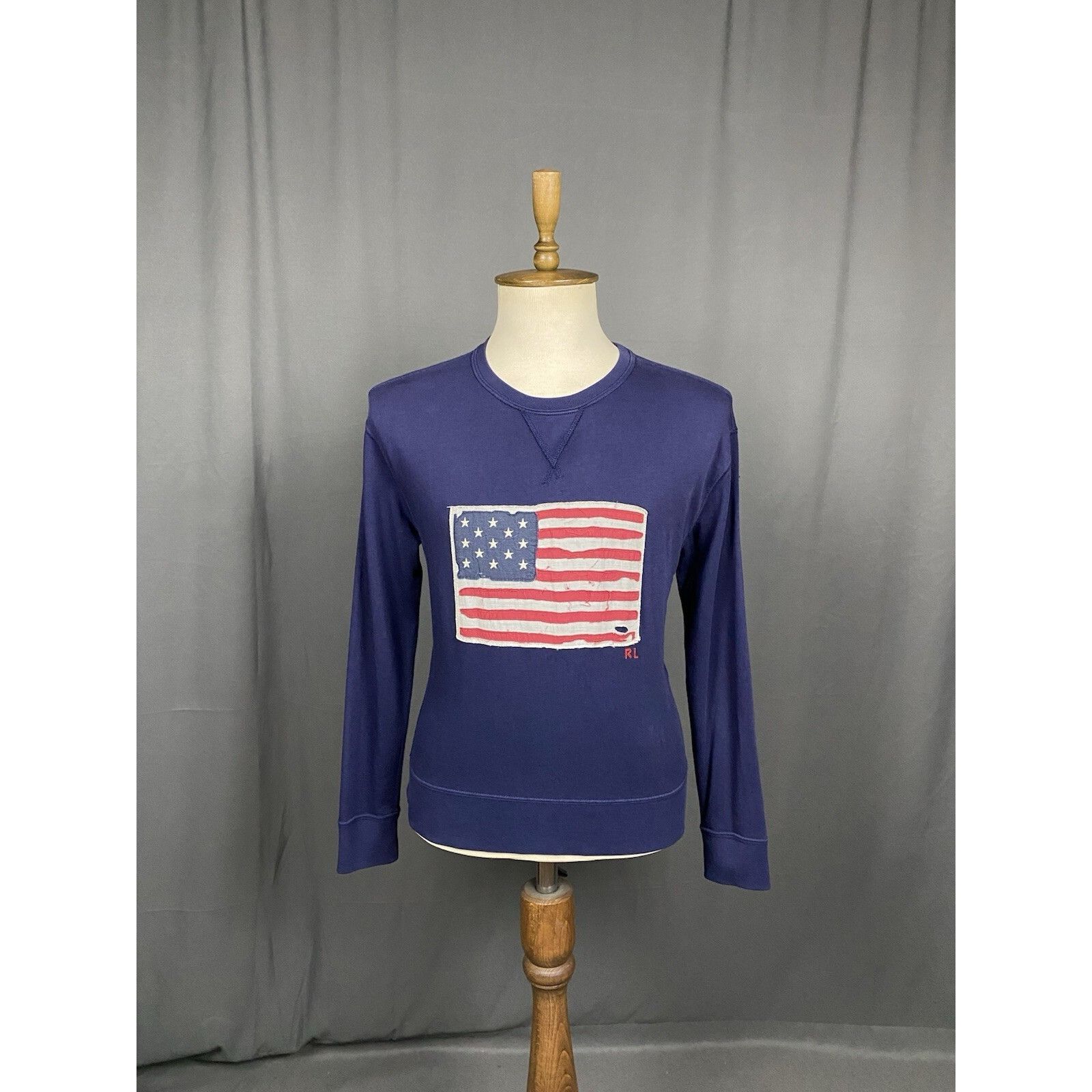 Polo Ralph Lauren Polo Ralph Lauren US FLag Men's Blue Crewneck Sweater Size M Size US M / EU 48-50 / 2 - 3 Thumbnail