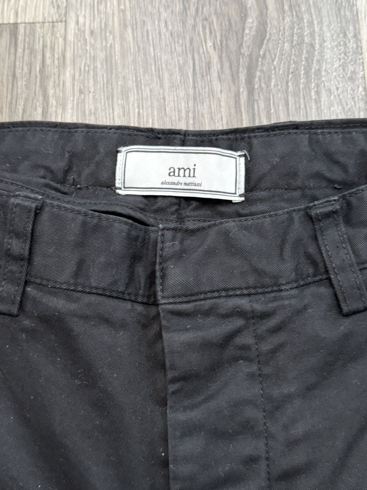 AMI Ami Paris Alexandre Matuissi Men’s Chinos - Black Size US 31 - 2 Thumbnail