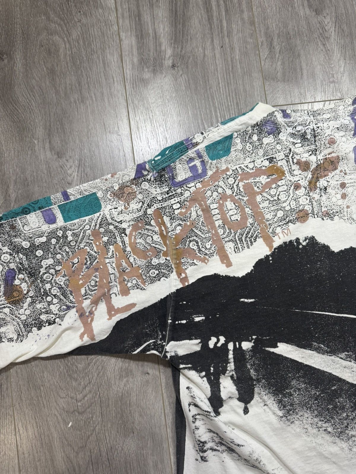 Reebok Vintage Reebok Blacktop T Shirt XL Graffiti All Over Print Size US XL / EU 56 / 4 - 9 Thumbnail