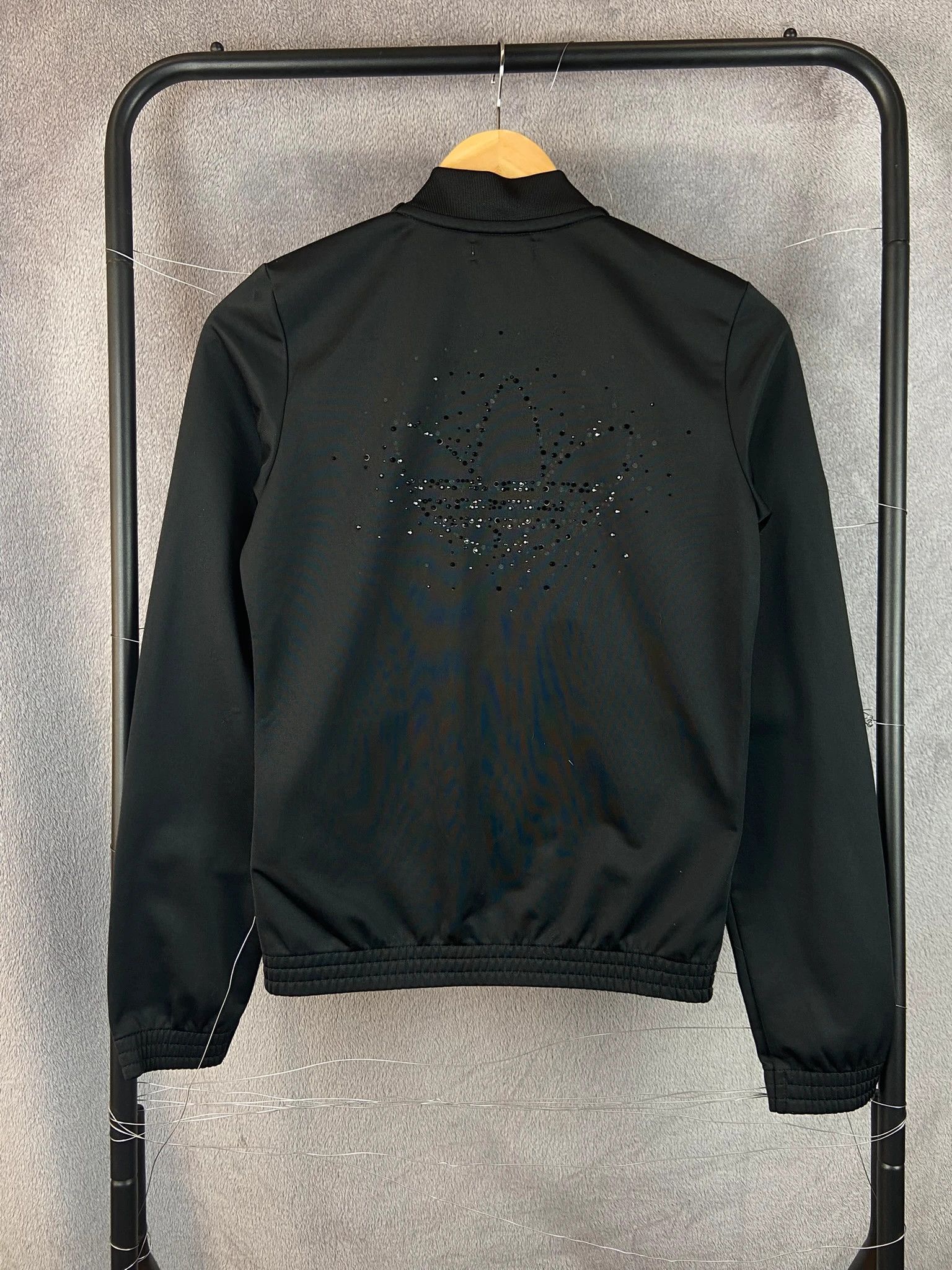 Adidas Hoodie Adidas Vintage Y2K Streetwear High End Black Spellout Size US S / EU 44-46 / 1 - 2 Thumbnail