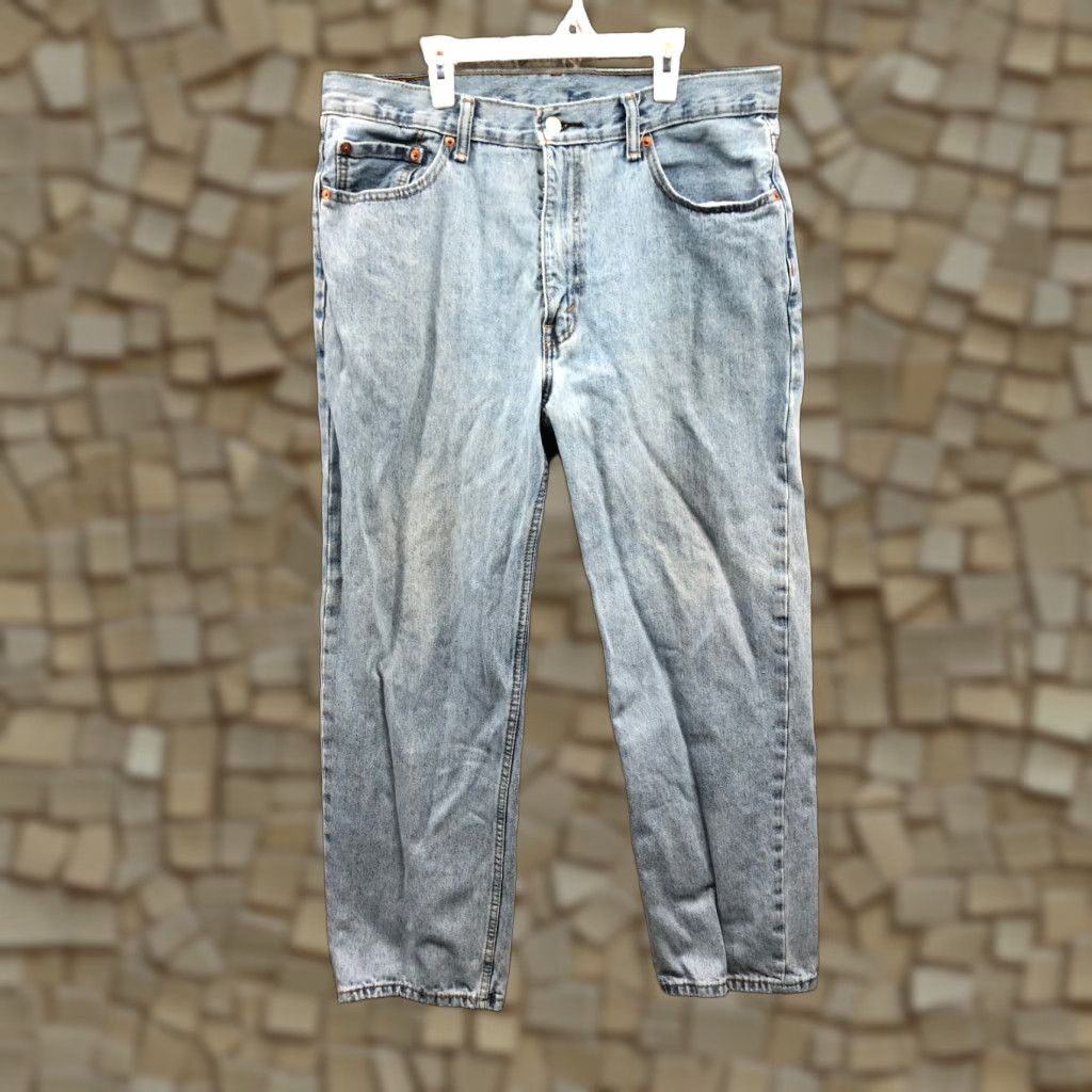 Levi's Levi's 550 Jeans 36x30 Mens Mid Rise Straight Leg Dark Wash Blue Denim Mens Jeans Straight Leg Levi's 550 36x30 Dark Wash Blue Denim Vintage? No Size US 36 / EU 52 - 1 Thumbnail