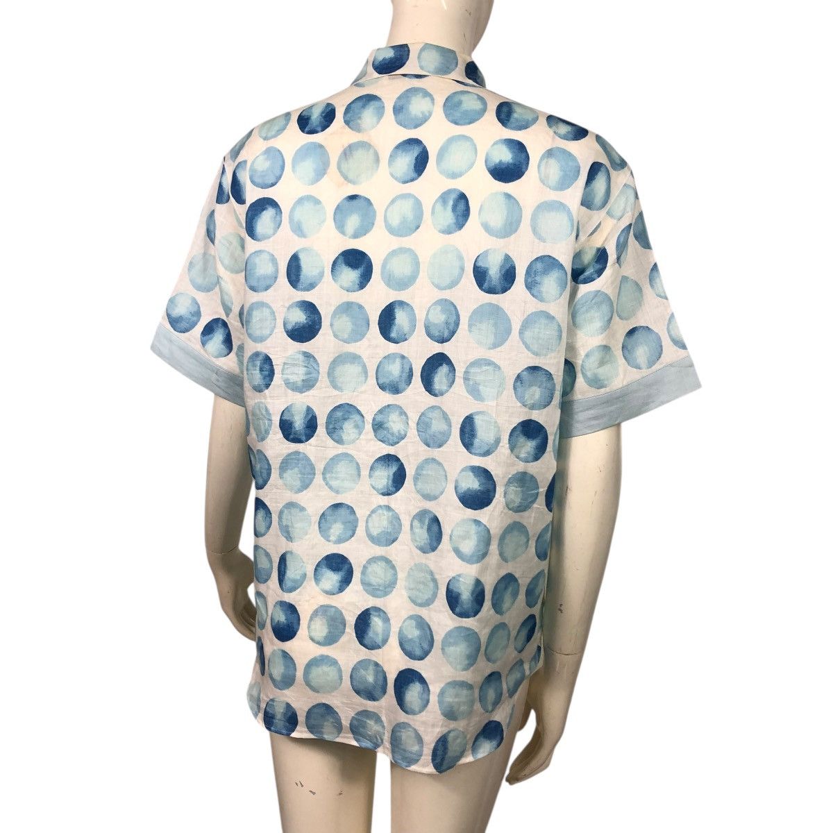 Christian Dior Monsieur 🔥OCEAN BABY BLUE CHRISTIAN DIOR SPORTS BUTTON UPS FULL PRINT Size S / US 4 / IT 40 - 10 Thumbnail