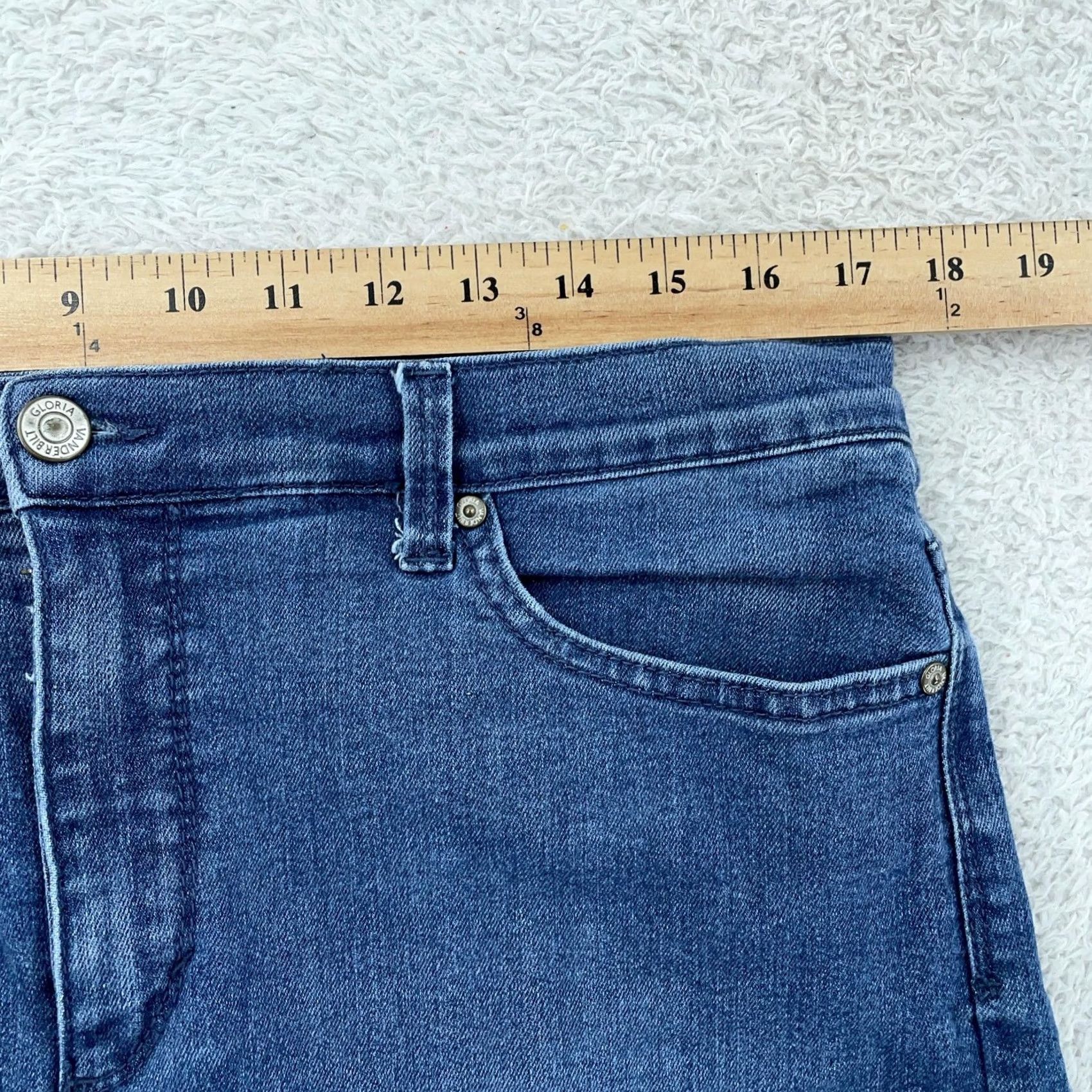 Gloria Vanderbilt Gloria Vanderbilt Jeans Womens 14P Classic Stretch Denim Blue 34x27 Size 36" / US 14 / IT 50 - 5 Thumbnail
