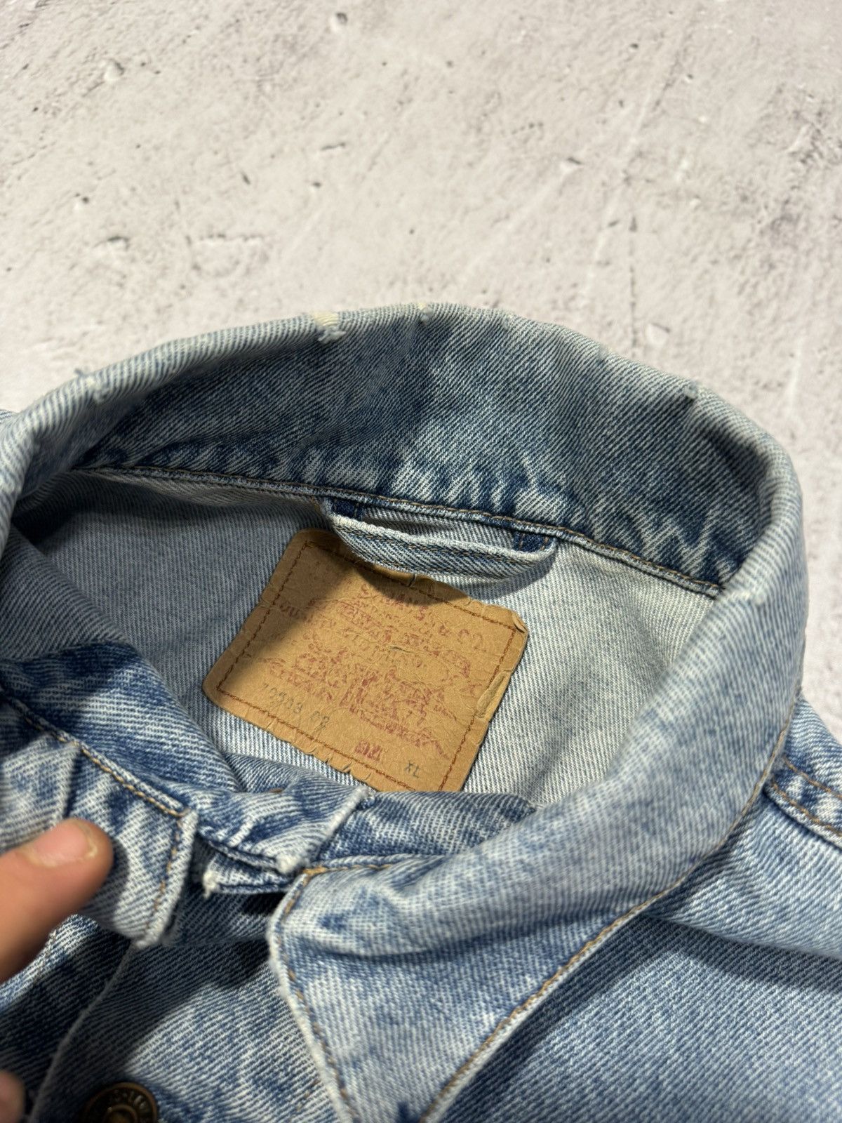 Levi's × Levi's Vintage Clothing × Vintage Denim jacket blue jeans Detroit vinatge woshed Size US XL / EU 56 / 4 - 4 Thumbnail