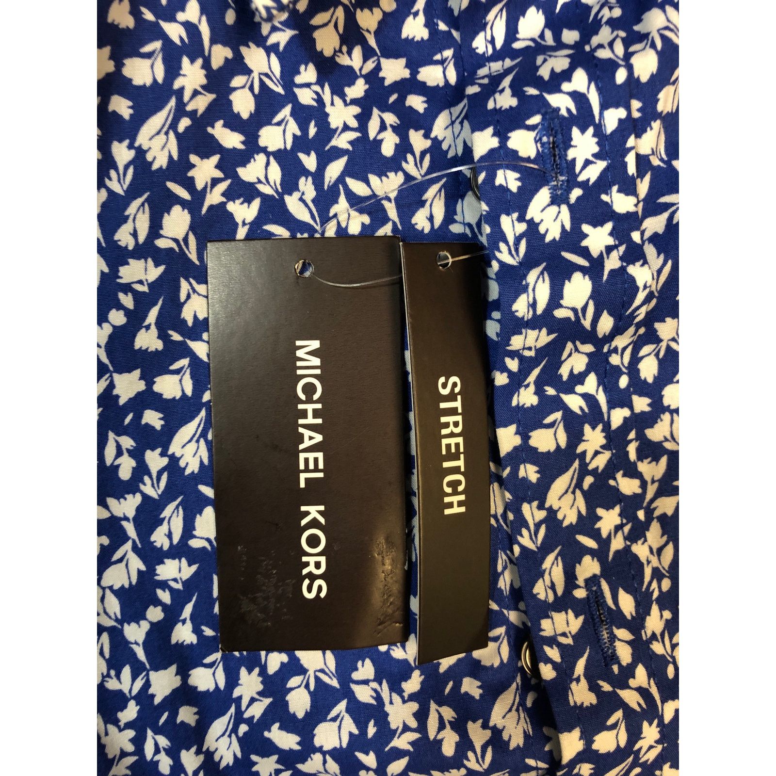 Michael Kors Men’s Michael Kors Short Sleeve Collared Button Down Shirt Size US L / EU 52-54 / 3 - 9 Thumbnail