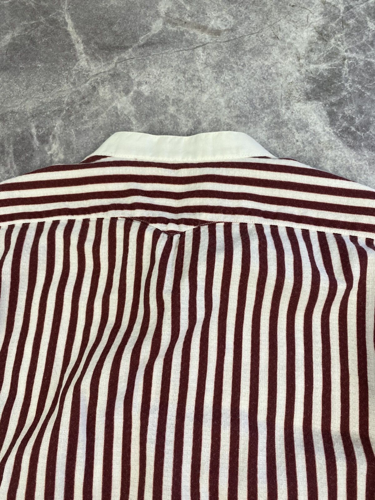 Massimo Alba Massimo Alba Band Collar Stripe Button Shirt Size: S Size US S / EU 44-46 / 1 - 9 Thumbnail