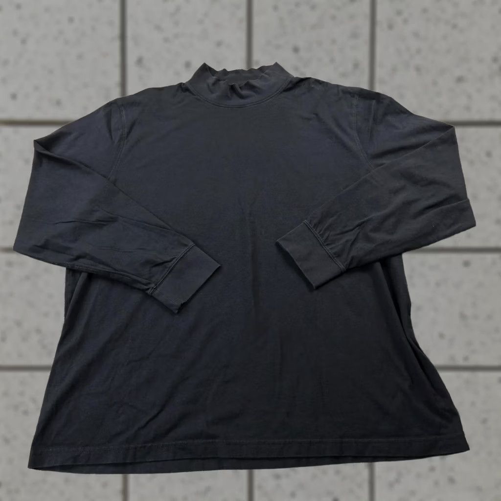 Vintage LL Bean Shirt Mens XL Black Mock Neck Long Sleeve Outdoor Hiking Trail Size US XL / EU 56 / 4 - 1 Thumbnail