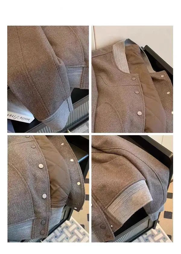 VIBE Vintage Street Patchwork Loose Casual Baseball Jacket Size US M / EU 48-50 / 2 - 6 Thumbnail