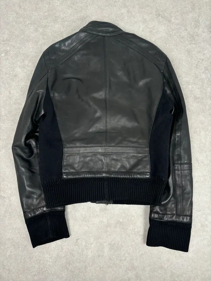 Dirk Bikkembergs AW2008 Dirk Bikkembergs Black Leather Contrast Block Jacket Size US M / EU 48-50 / 2 - 5 Thumbnail