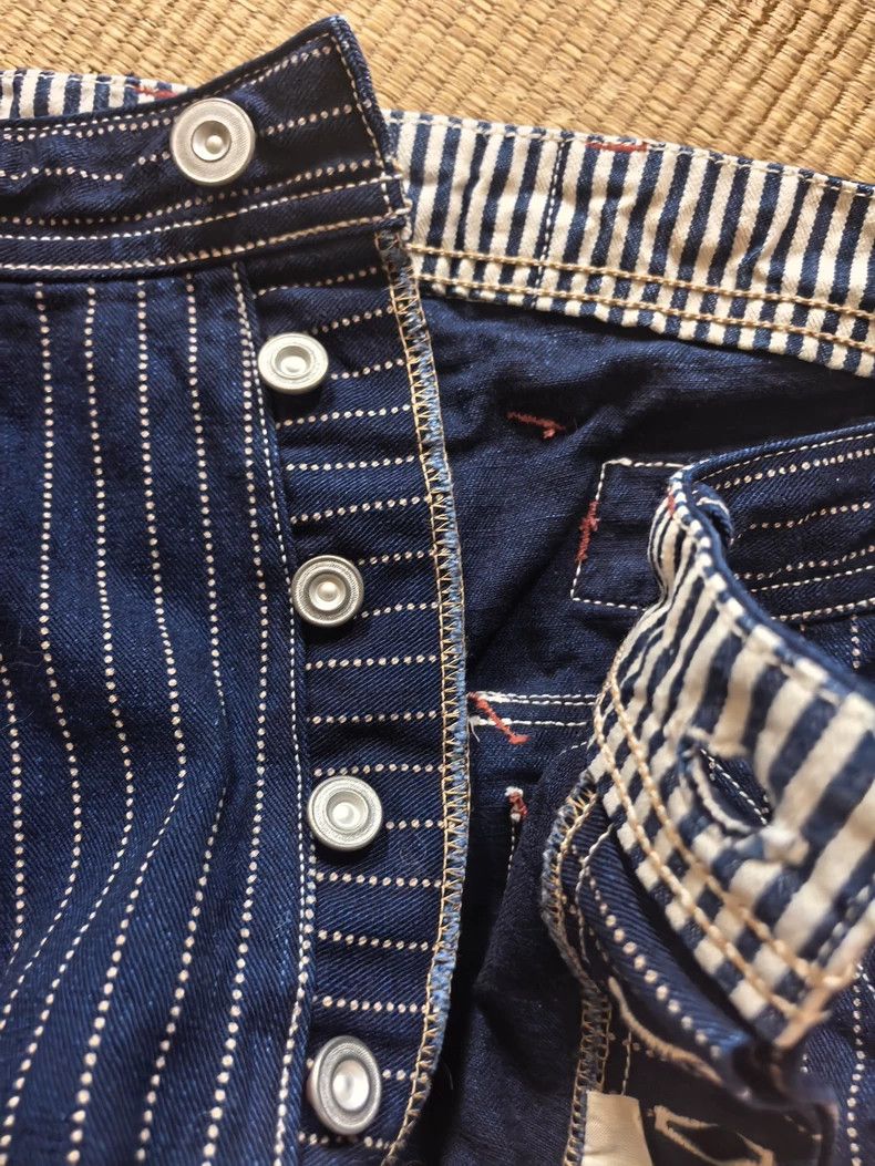 Freewheelers Freewheelers Dot-shaped dyed miner's trousers Size US 32 / EU 48 - 5 Thumbnail