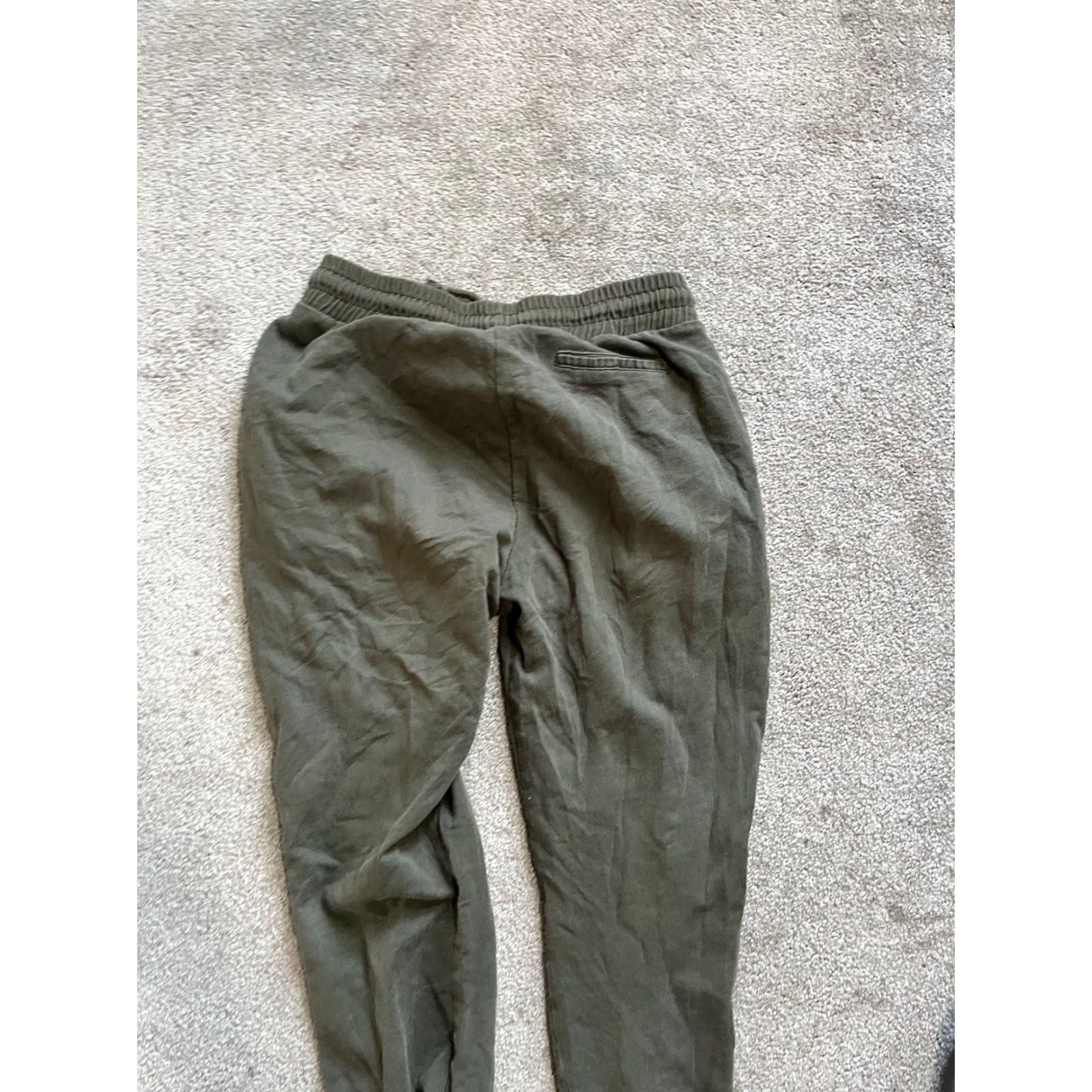 Zara Zara Women’s Jogger Pants Size S Green Hem Straps Comfortable Elastic Waist Pockets Activewear Gym & Training Running & Jogging Walking Lounge Size 28" / US 6 / IT 42 - 4 Thumbnail