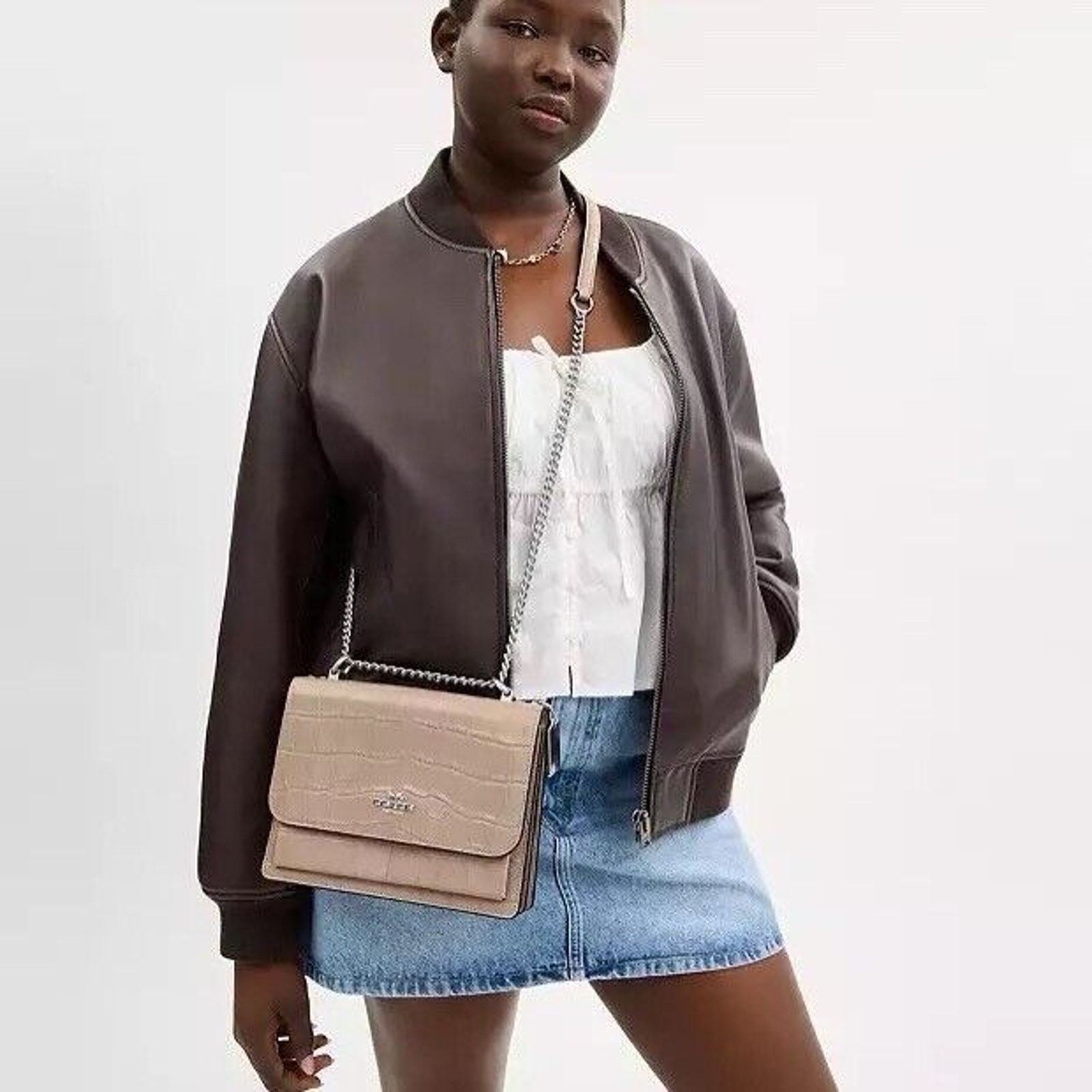 Coach NWT Coach Klare Crossbody Bag CC840 Silver /Stone Size ONE SIZE - 4 Thumbnail